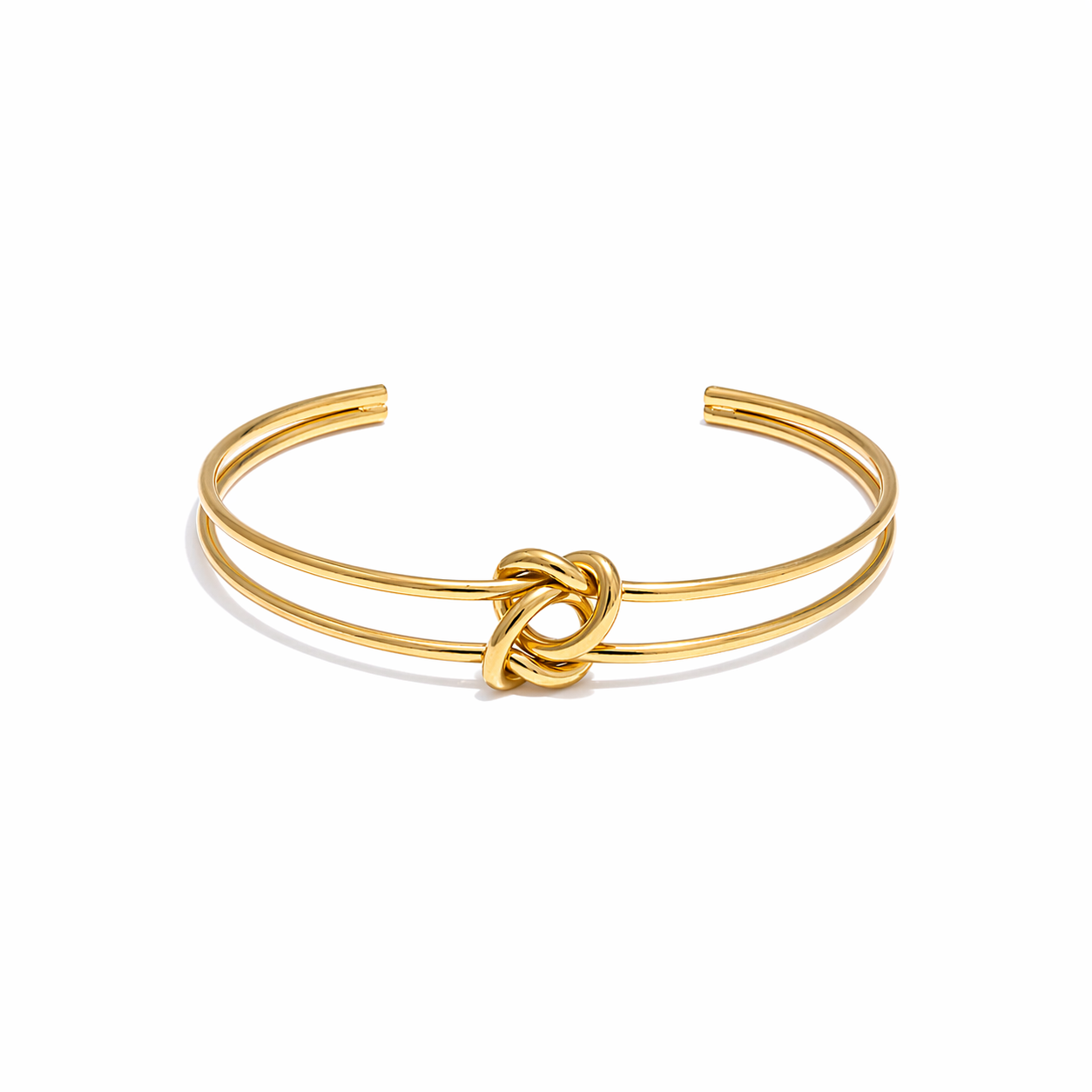 Kiara Gold Knot Cuff Bracelet