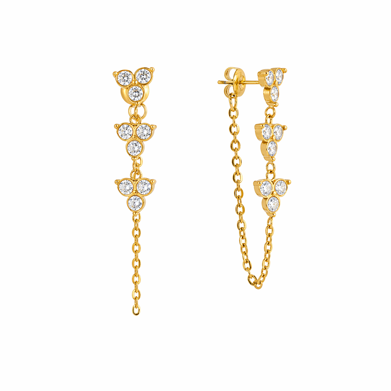 Cassie Chain Link Drop Earrings