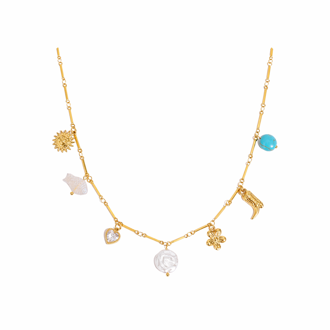 Bee Gold Charm Necklace