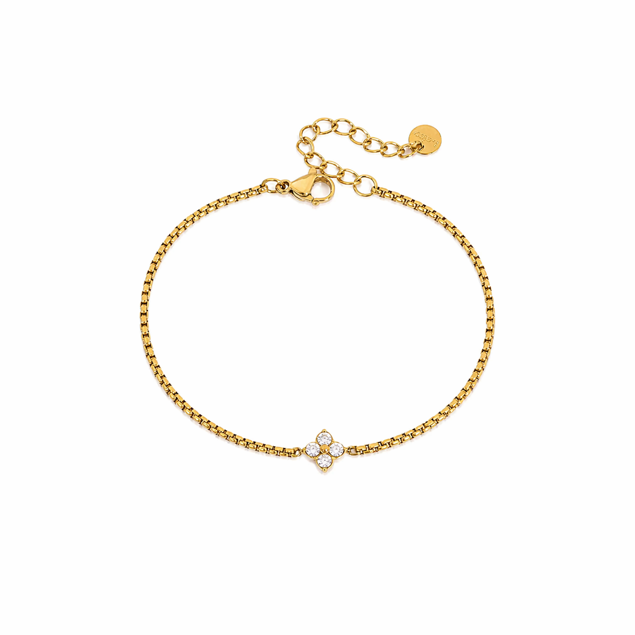 Veya Gold Minimal Flower Bracelet