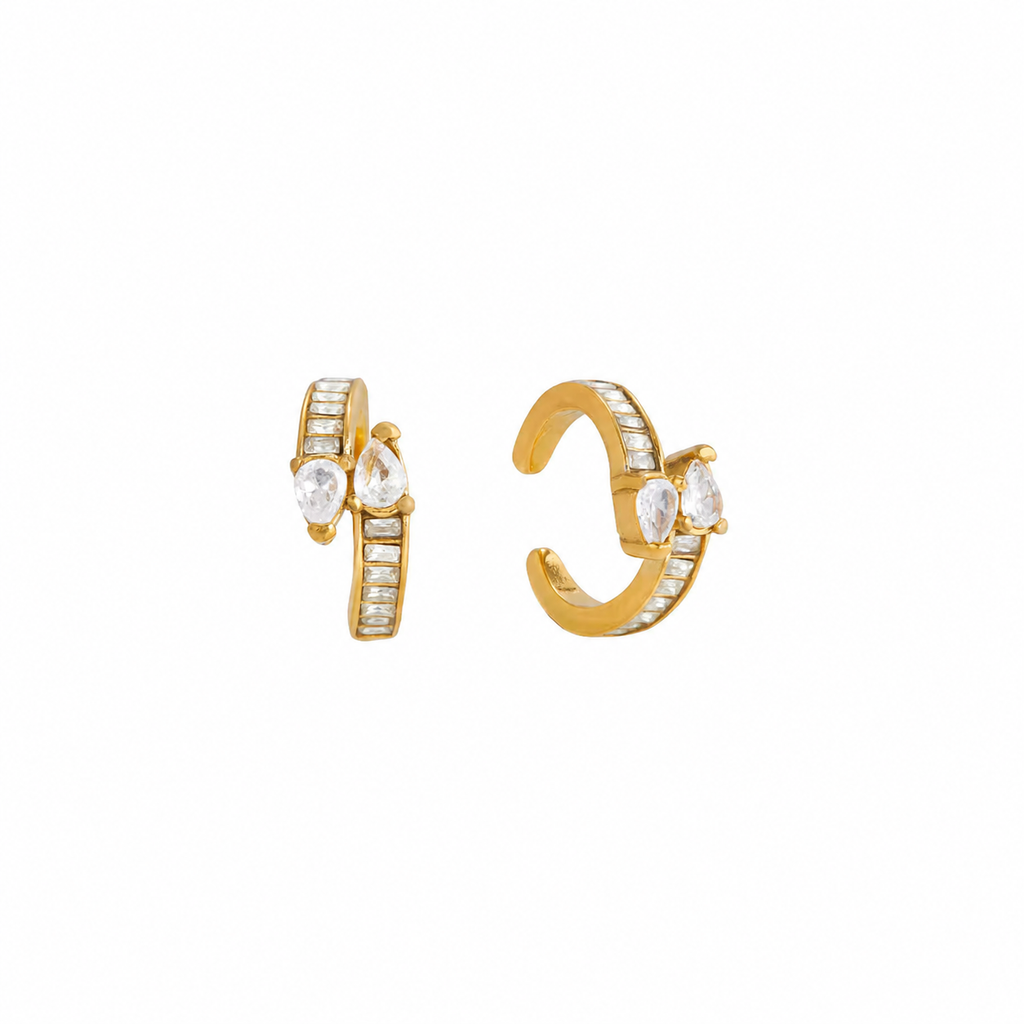 Calla Gold Ear Cuff Earrings