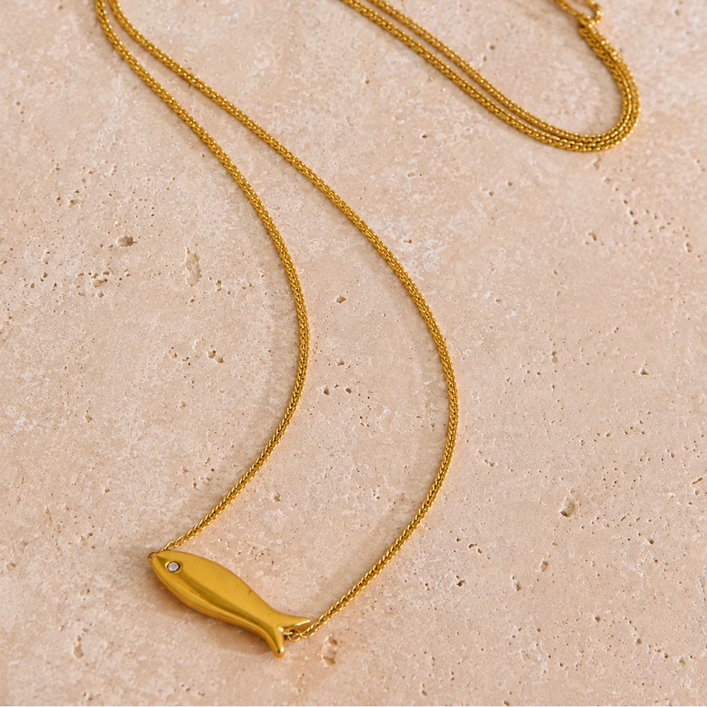 Raina Fish Pendant Necklace