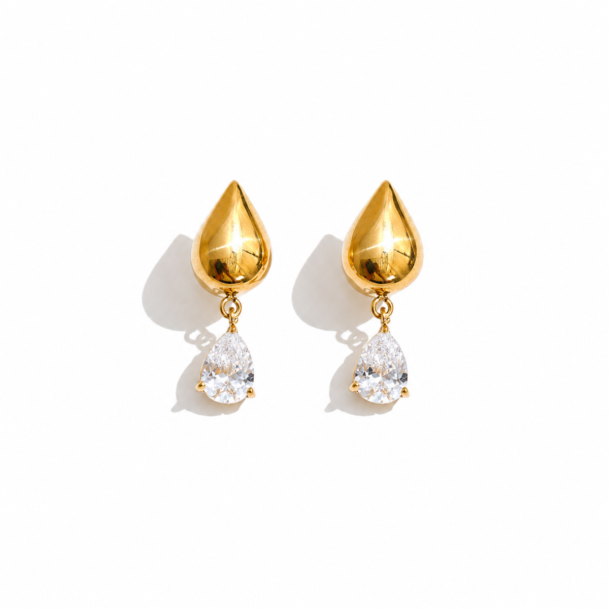 Ariana Teardrop CZ Drop Earrings