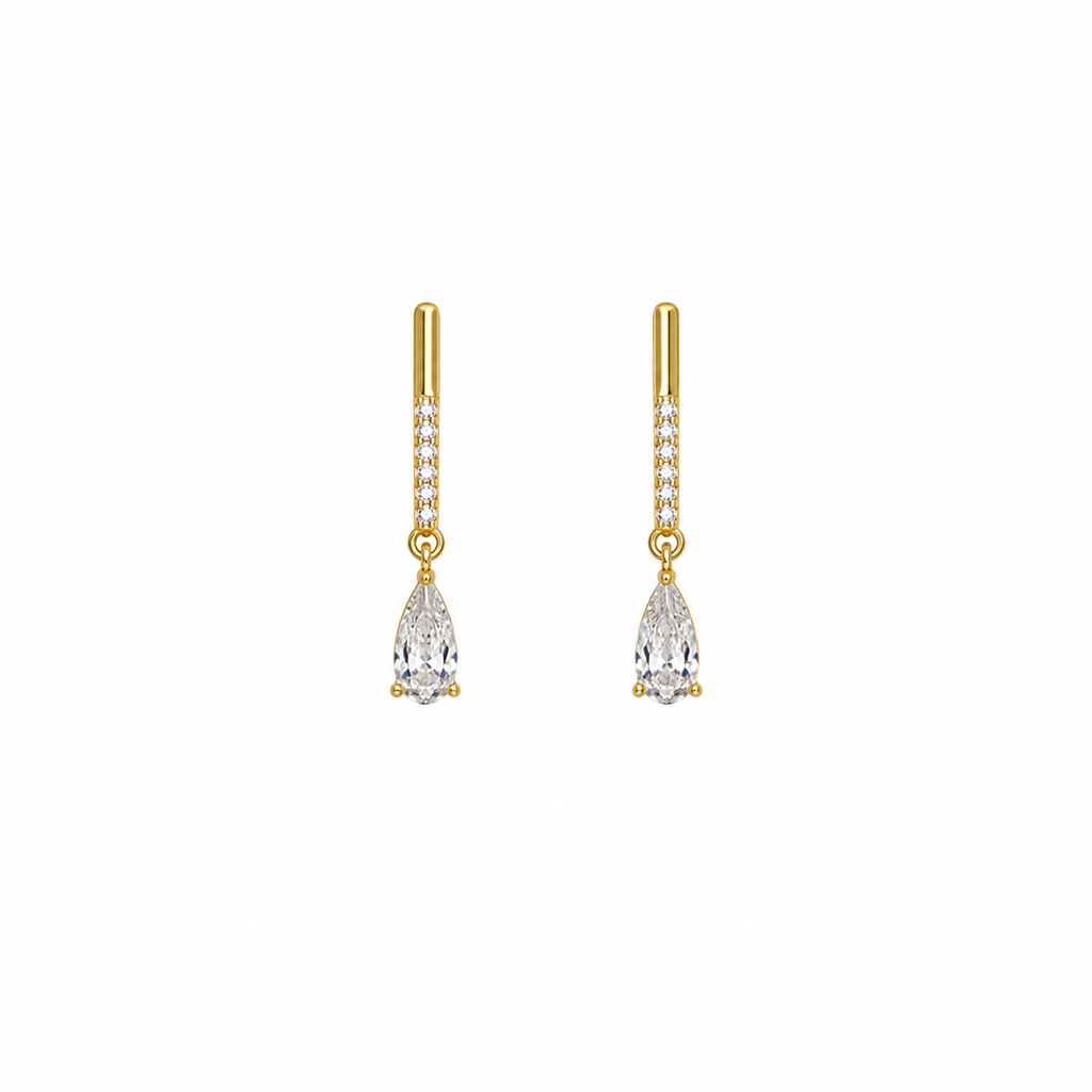 Gwen CZ Teardrop Earrings