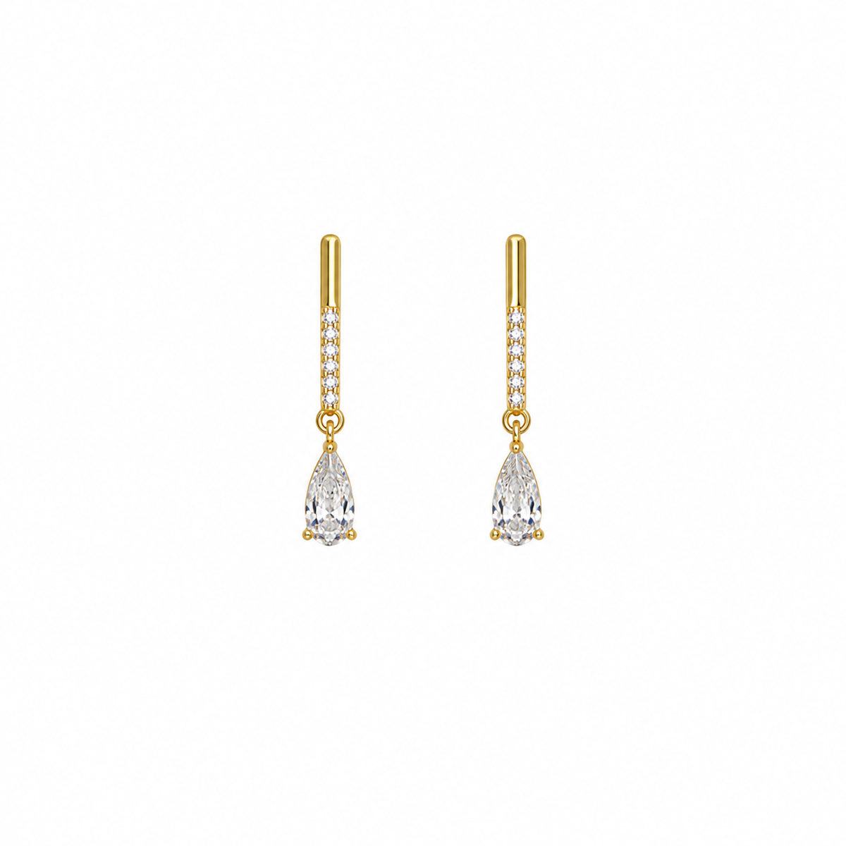 Gwen CZ Teardrop Earrings