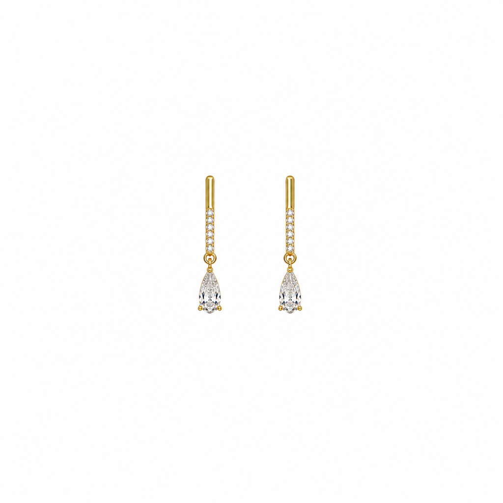 Gwen CZ Teardrop Earrings