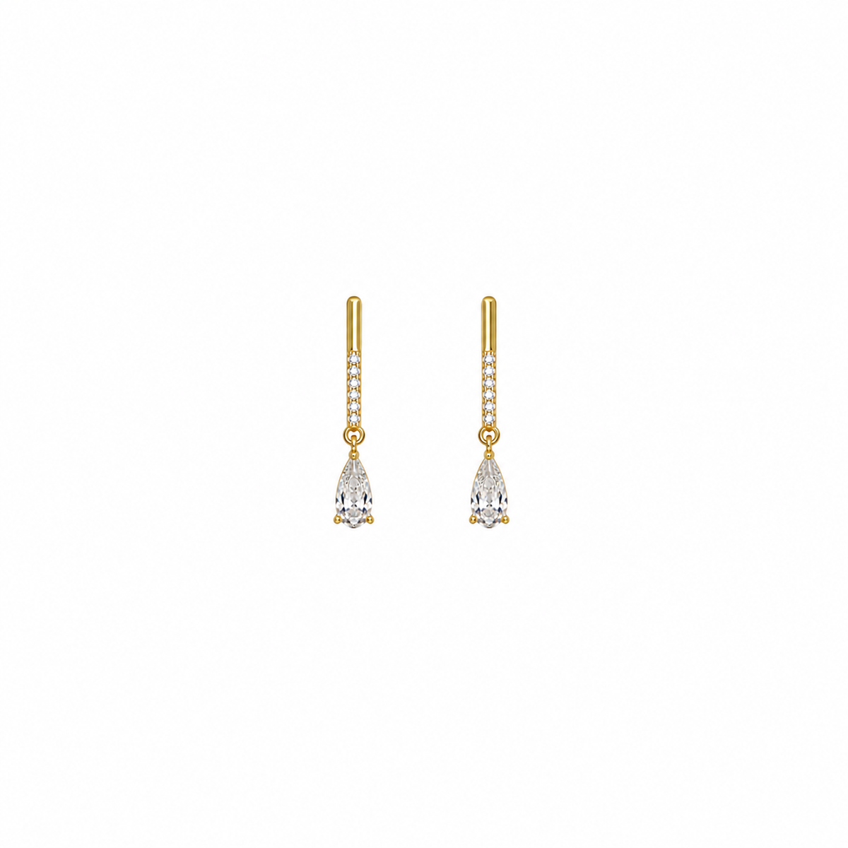 Gwen CZ Teardrop Earrings