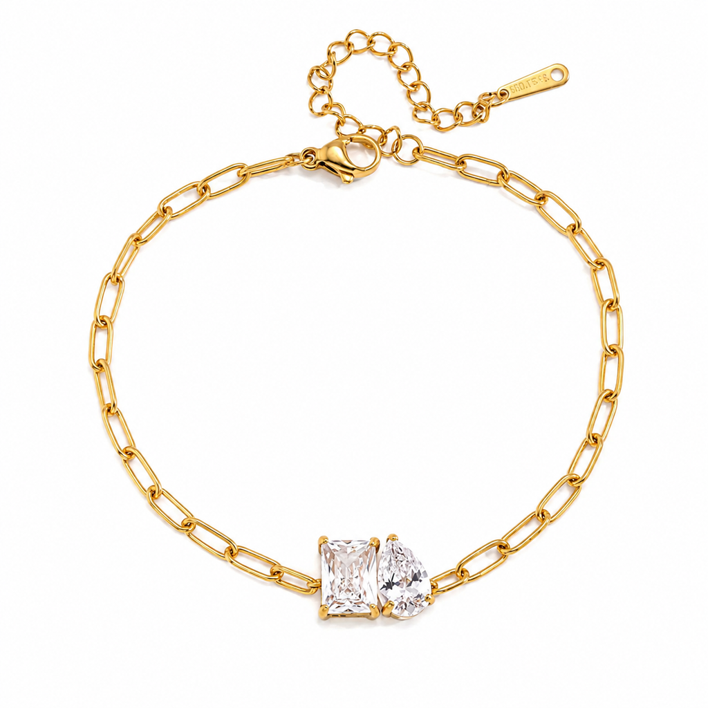 Amara Dual Stone Link Bracelet