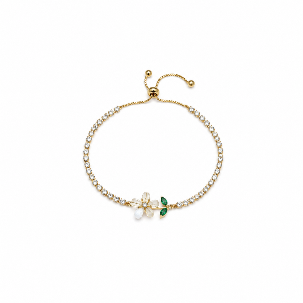 Aarohi Floral CZ Bracelet