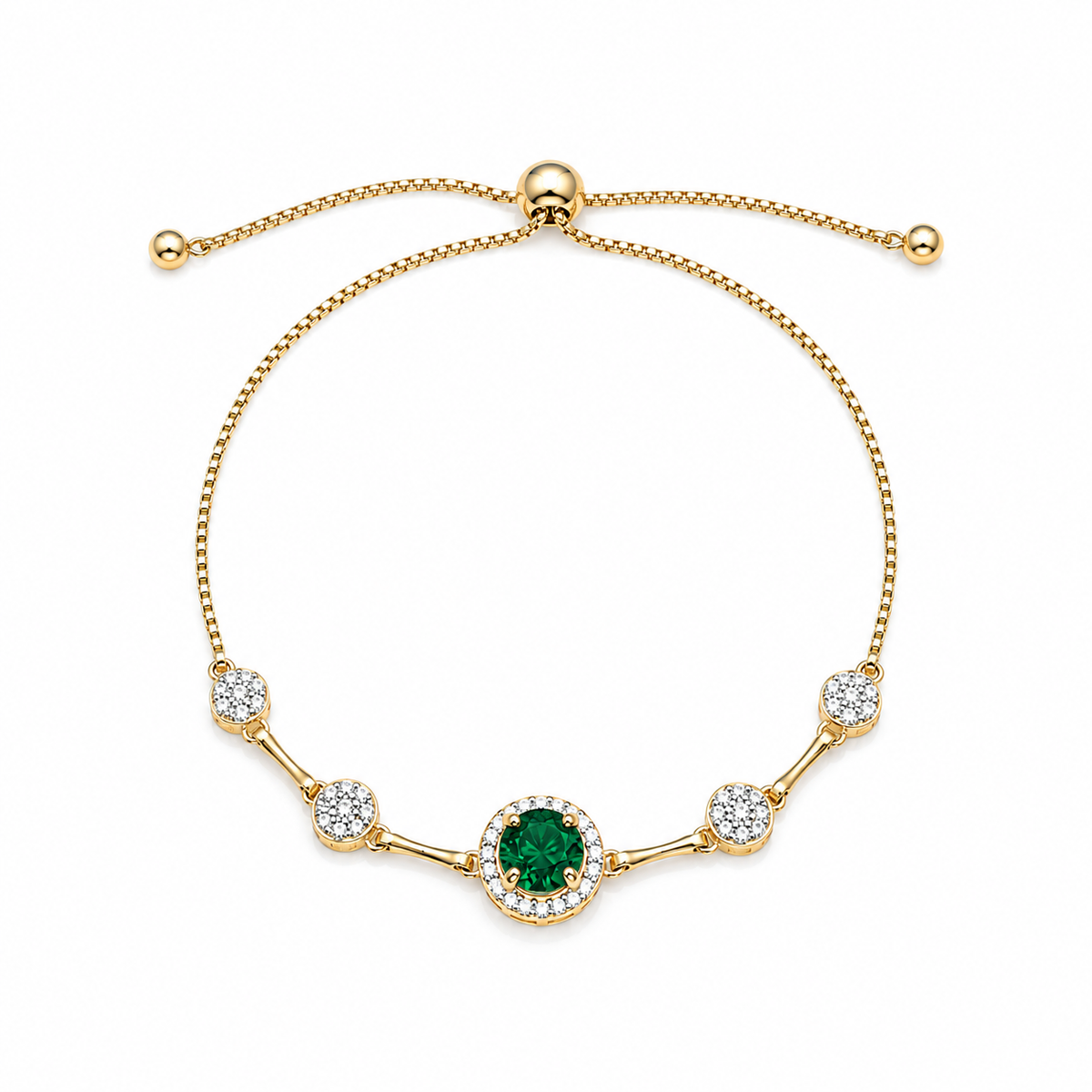 Lala Green Gemstone Bracelet