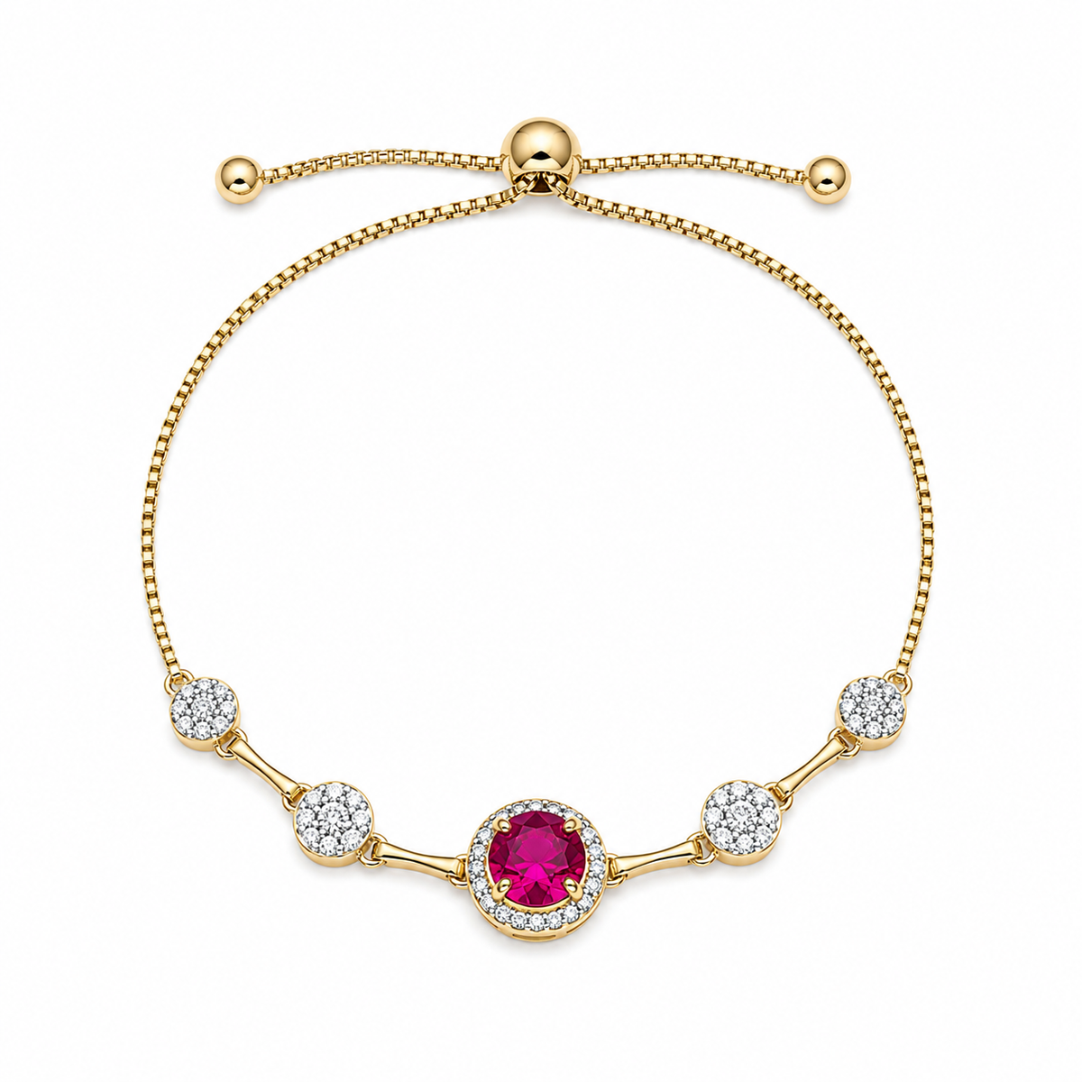 Aria Ruby Gemstone Bracelet