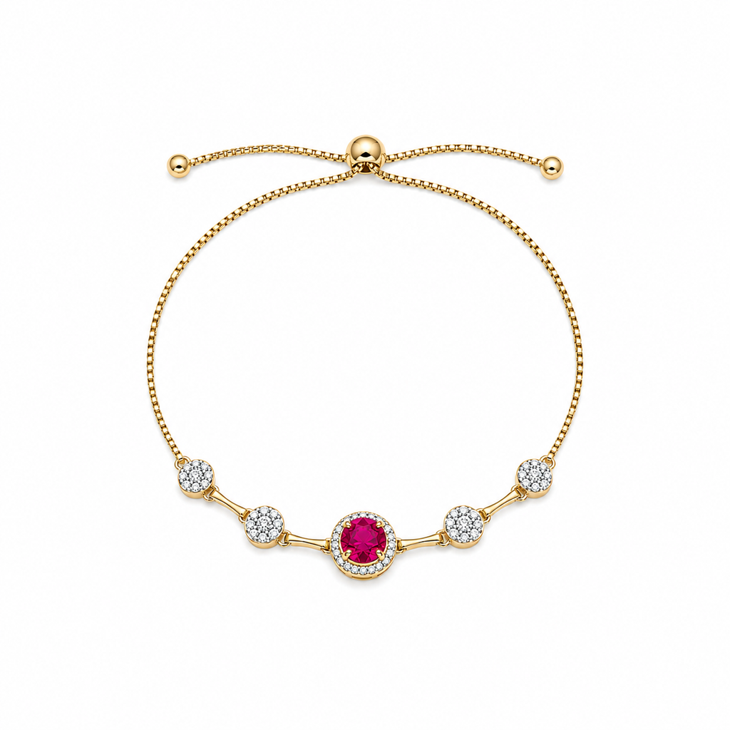 Aria Ruby Gemstone Bracelet