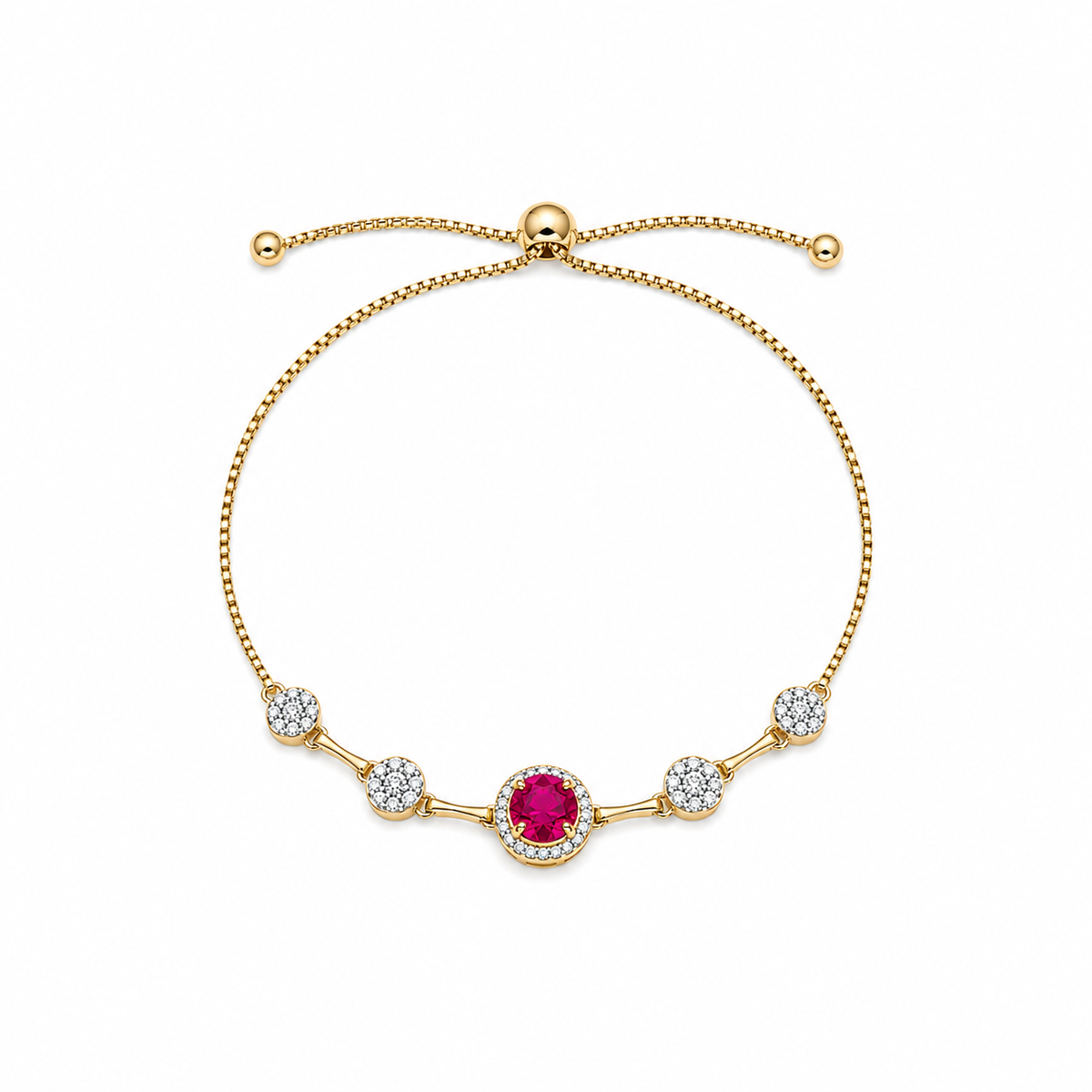 Aria Ruby Gemstone Bracelet