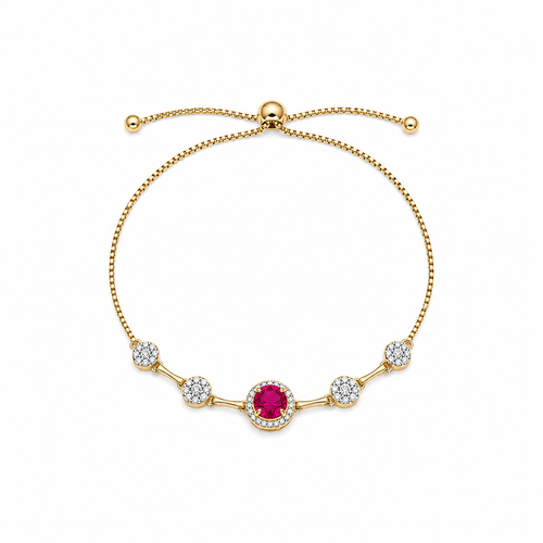 Aria Ruby Gemstone Bracelet