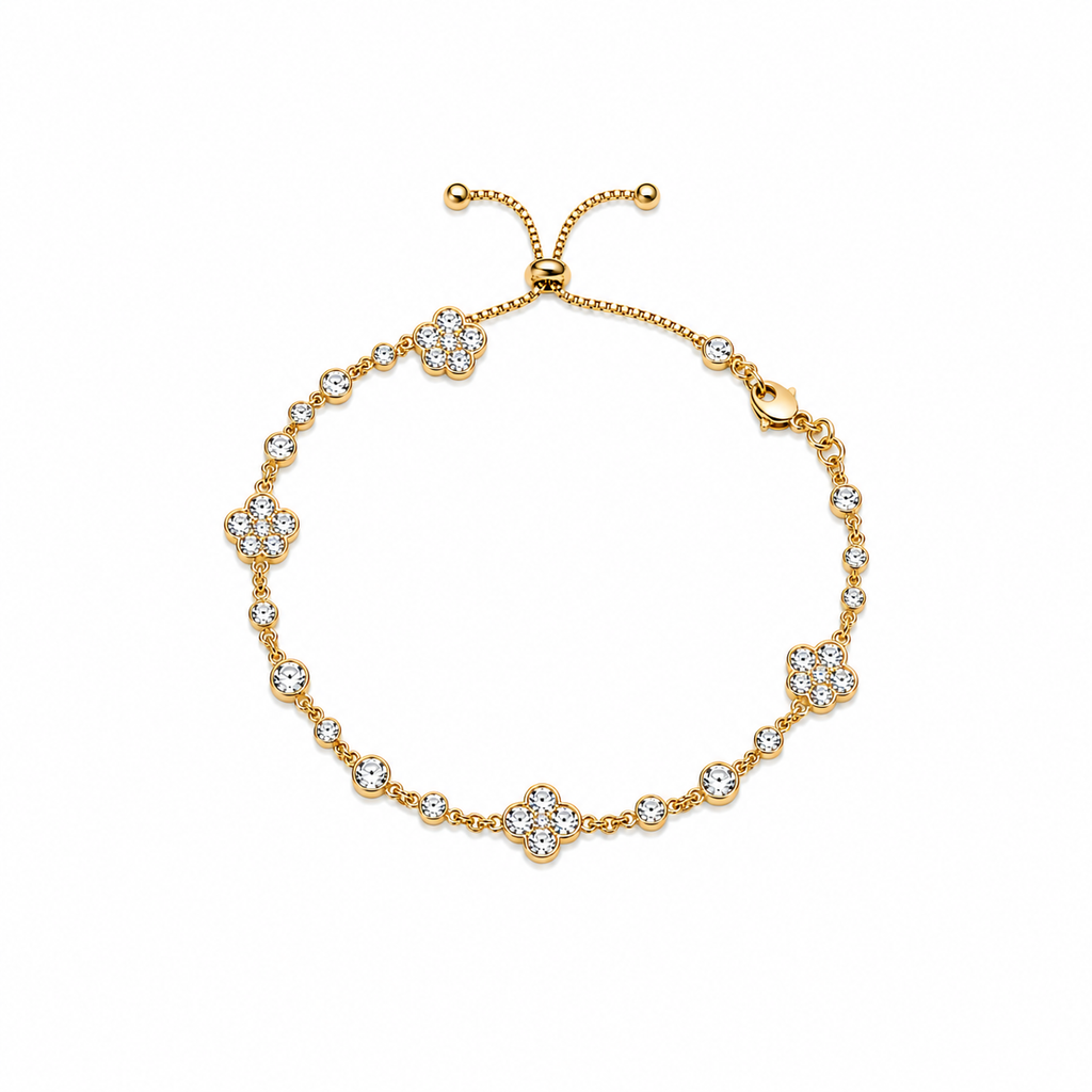 Diya CZ Flower Bracelet