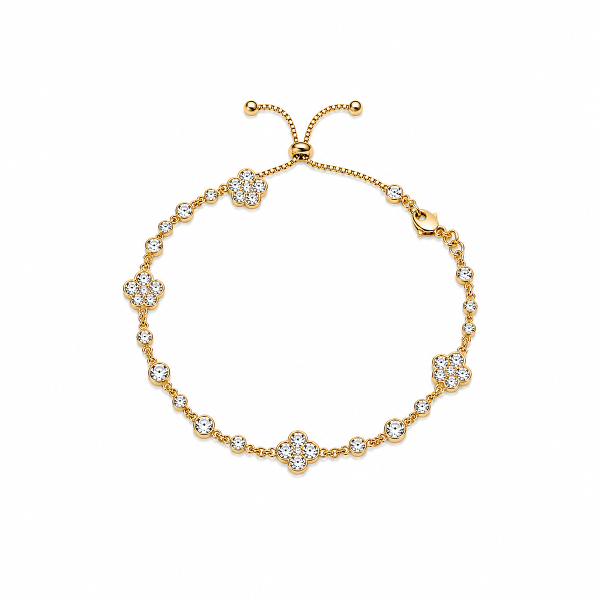 Diya CZ Flower Bracelet