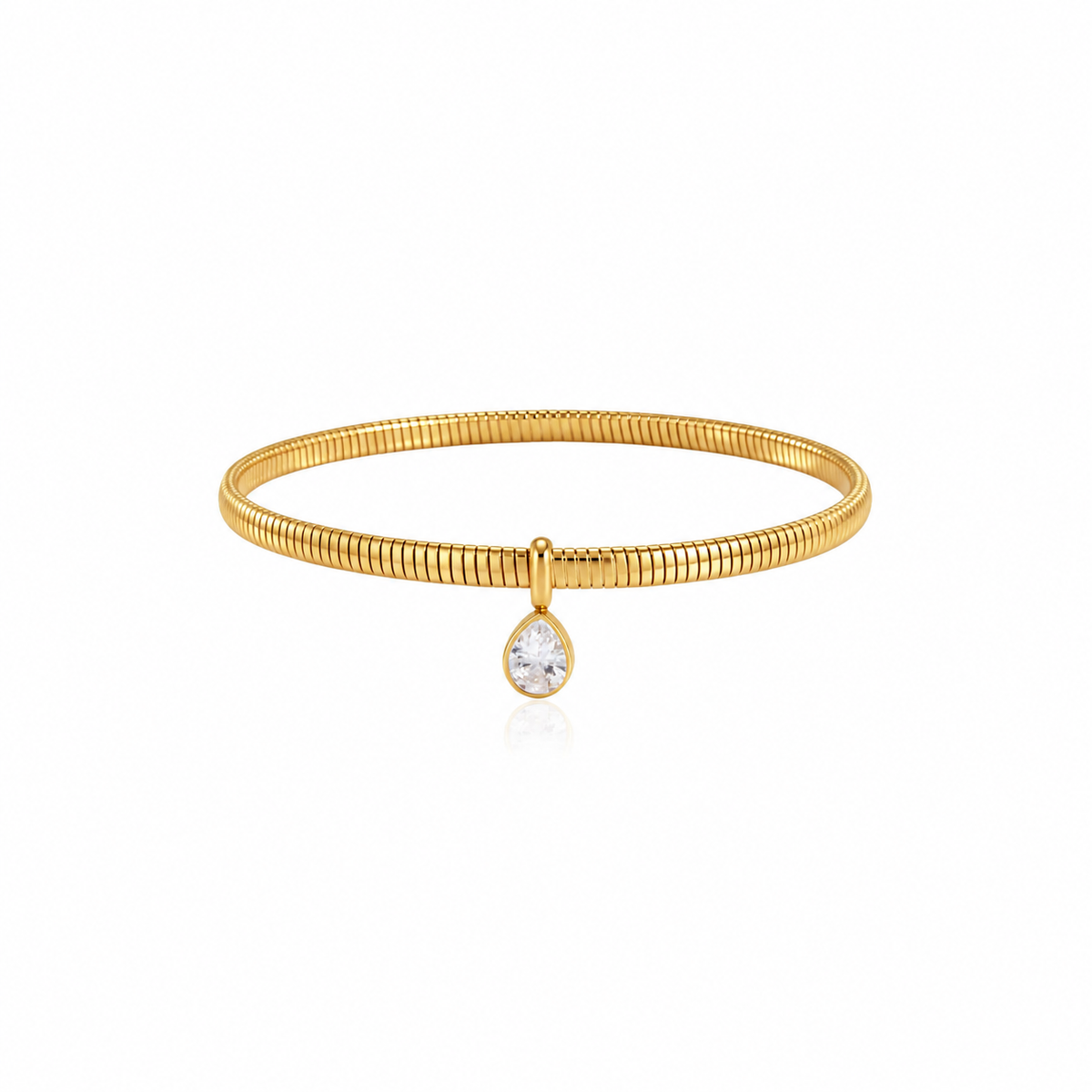 Nora Gold Teardrop Snake Chain Bracelet