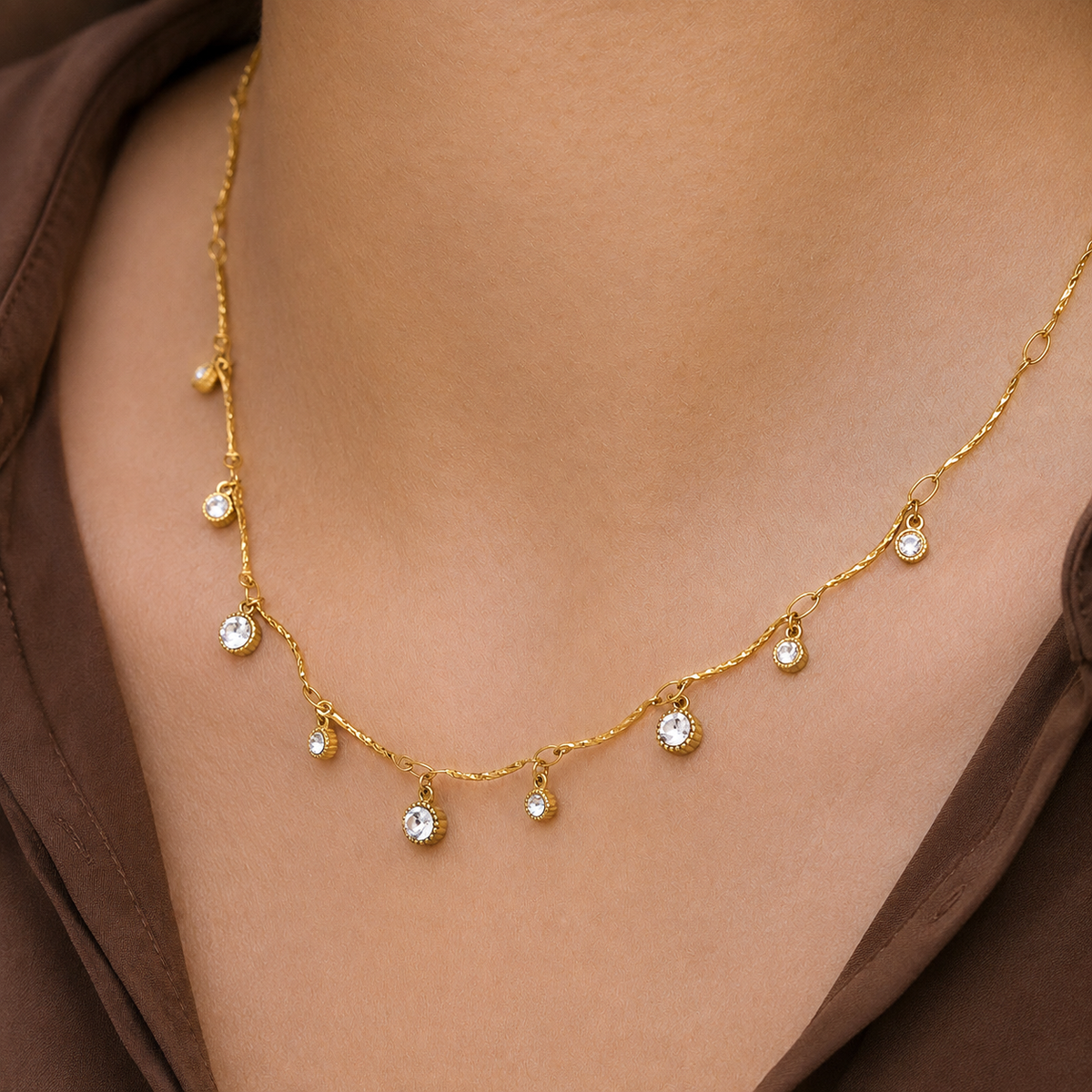 Mila CZ Charm Necklace