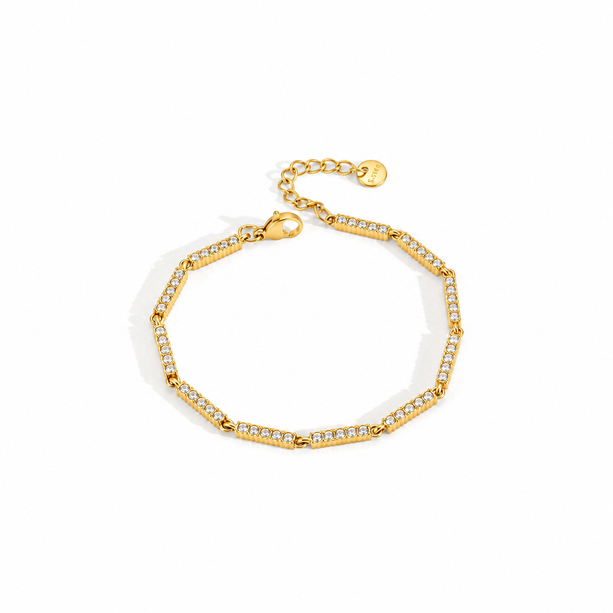 Avery Tennis Chain CZ Bracelet