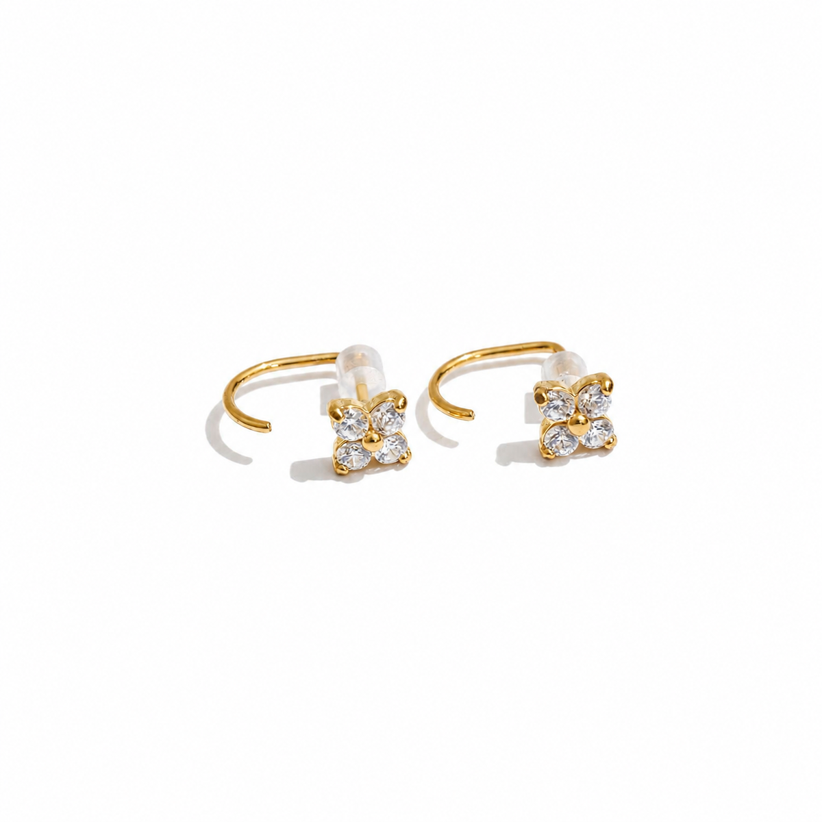 Clara CZ Butterfly Hook Earrings