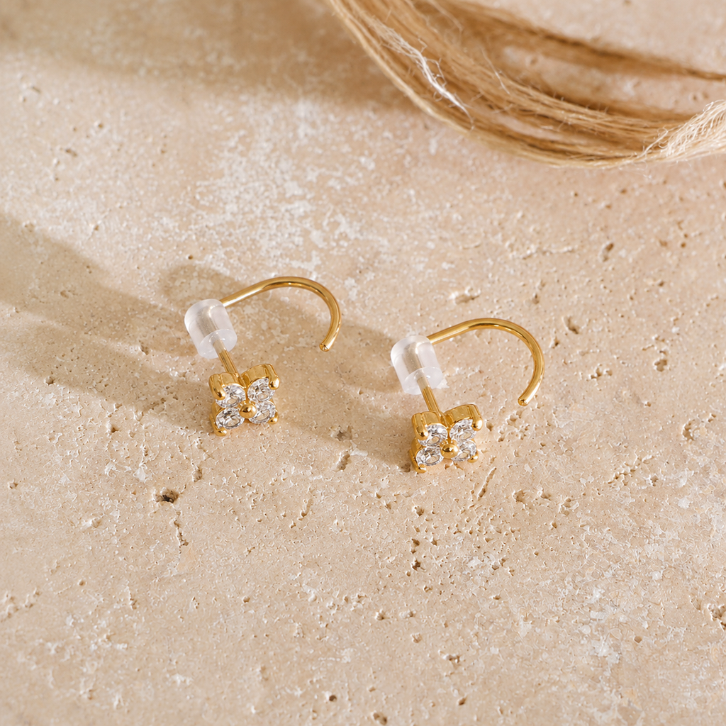 Clara CZ Butterfly Hook Earrings