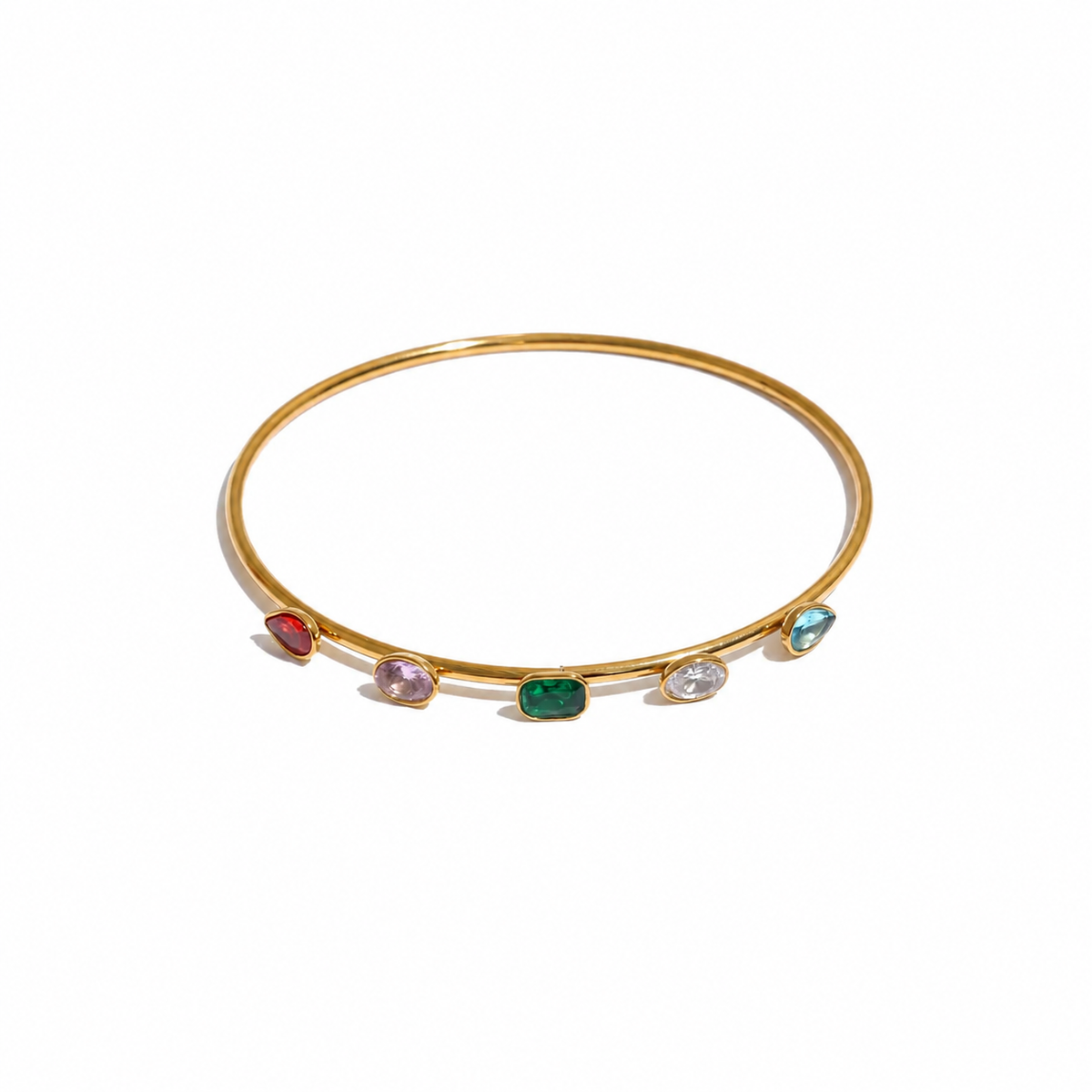Sofia Multicolor Gemstone Bangle