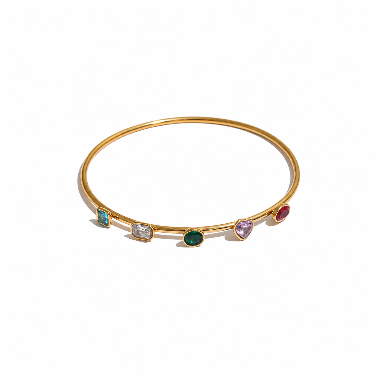 Maya Multicolor CZ Bangle