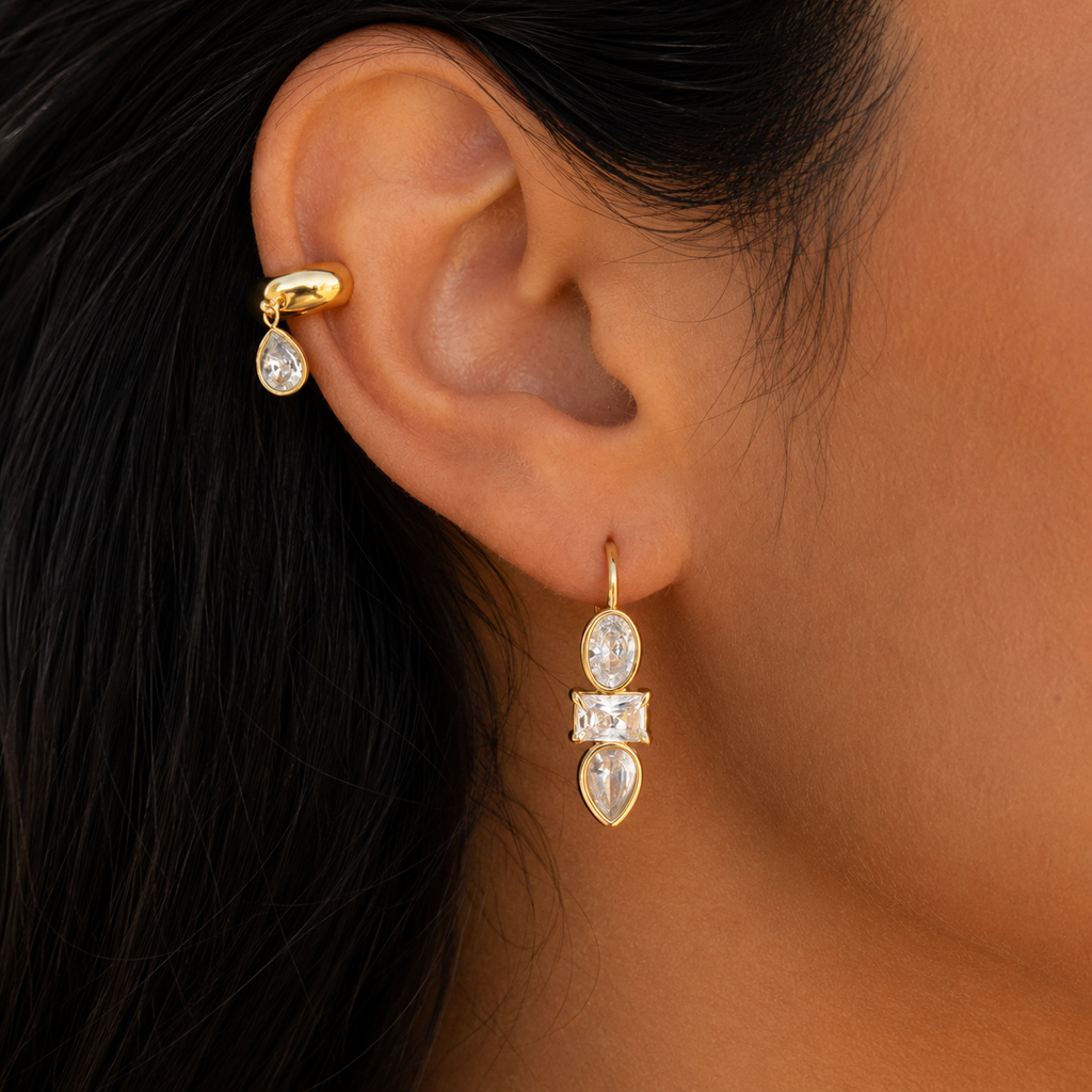 Isla Teardrop Ear Cuff (Right)