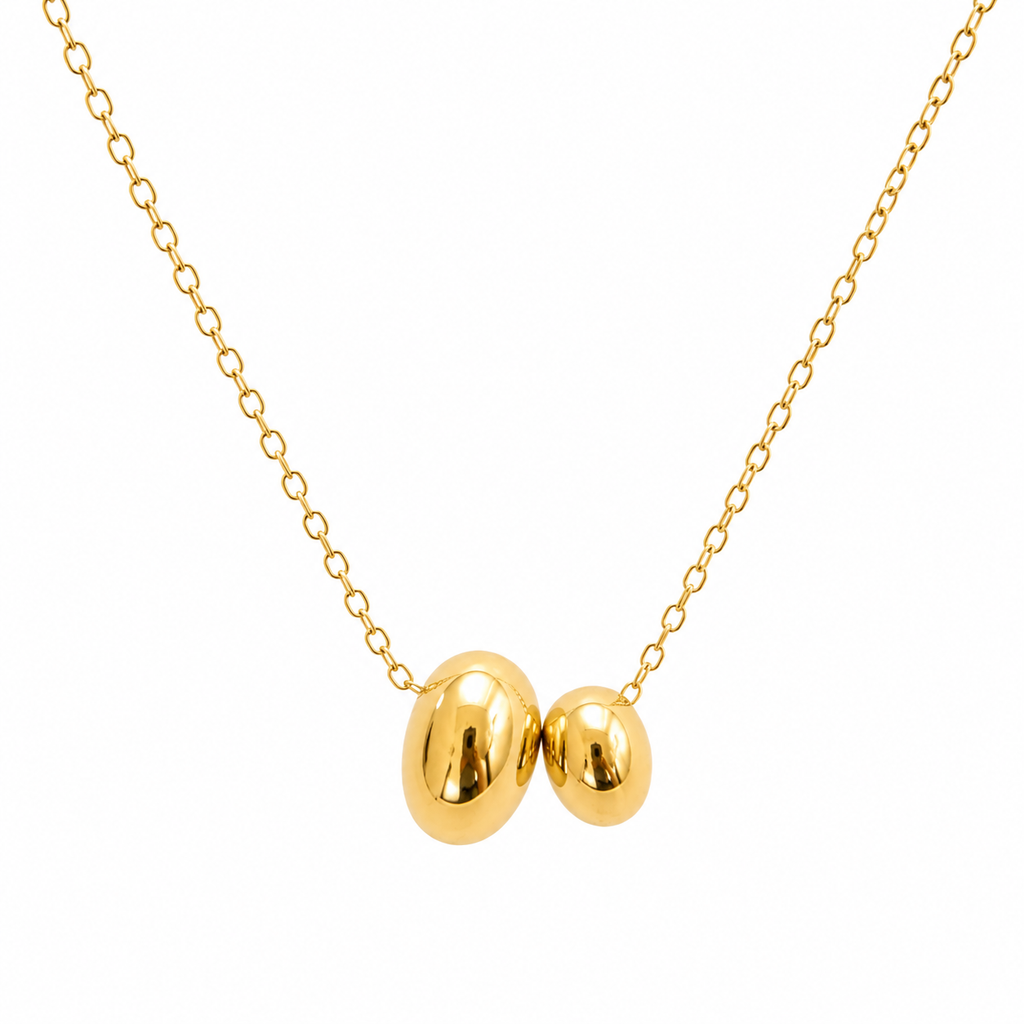 Sophia Gold Bubble Pendant Necklace