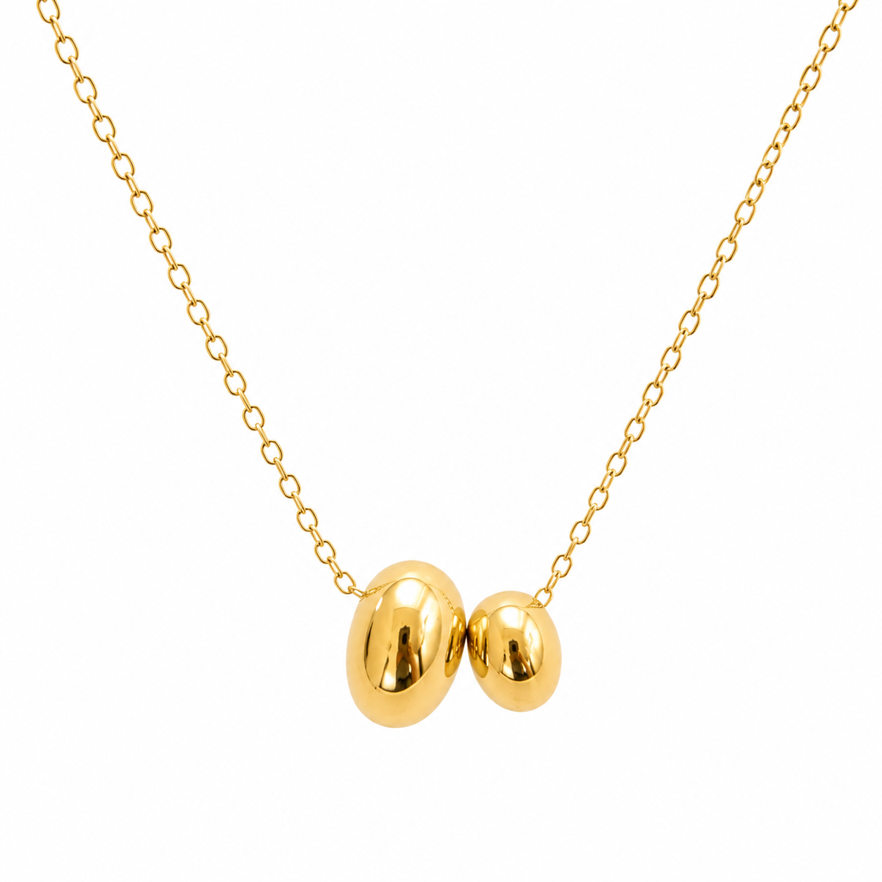 Sophia Gold Bubble Pendant Necklace