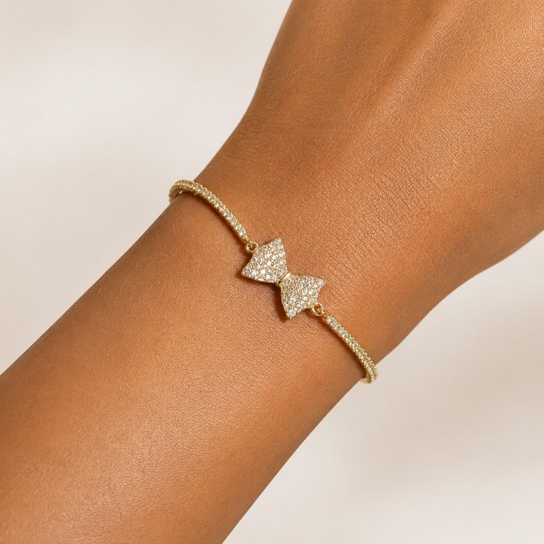 Sophia Dainty Bow Bracelet