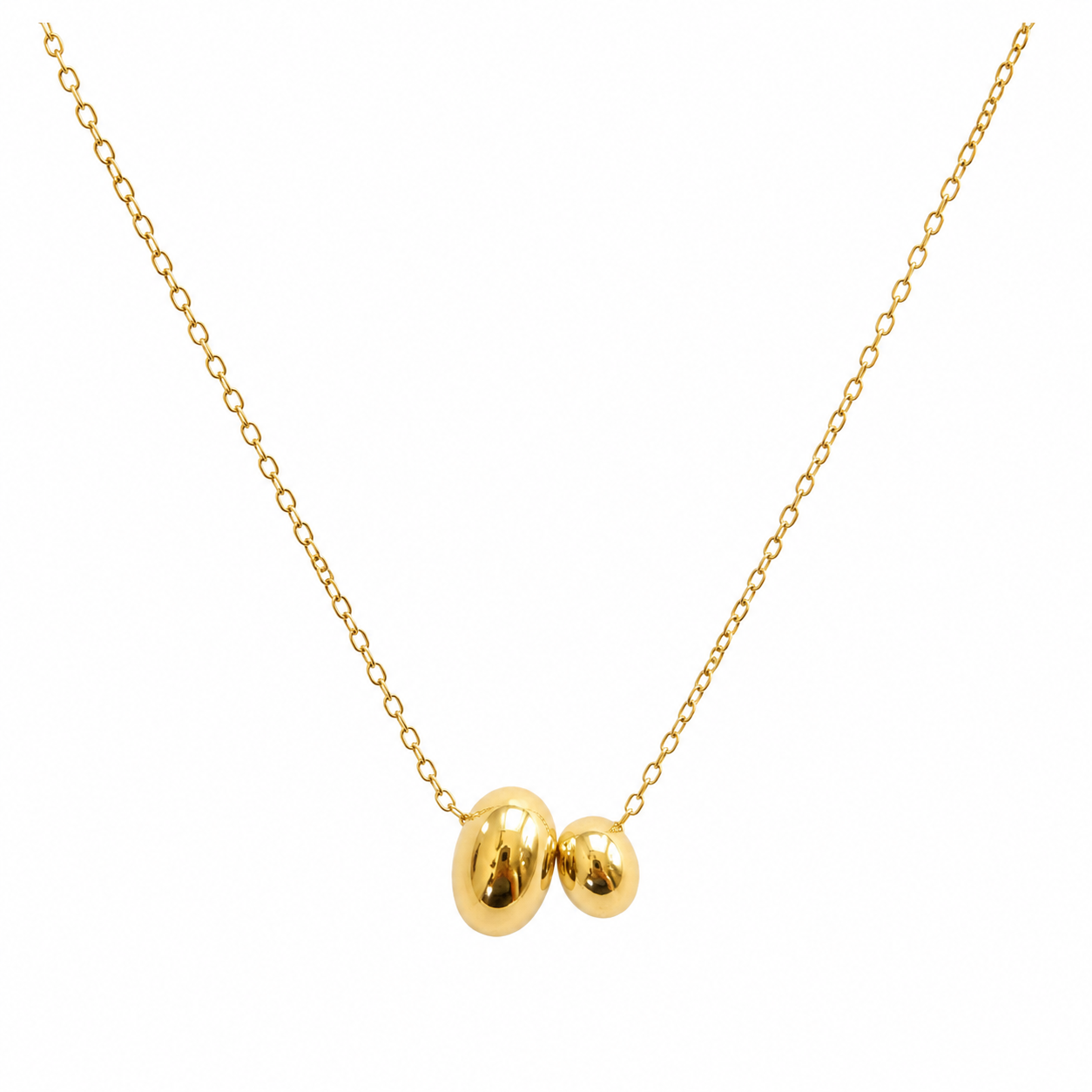 Sophia Gold Bubble Pendant Necklace
