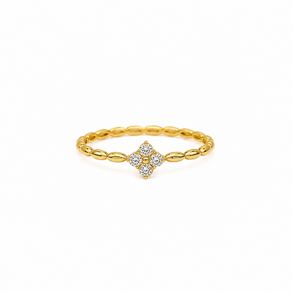 Selene Diamond Bloom Adjustable Ring