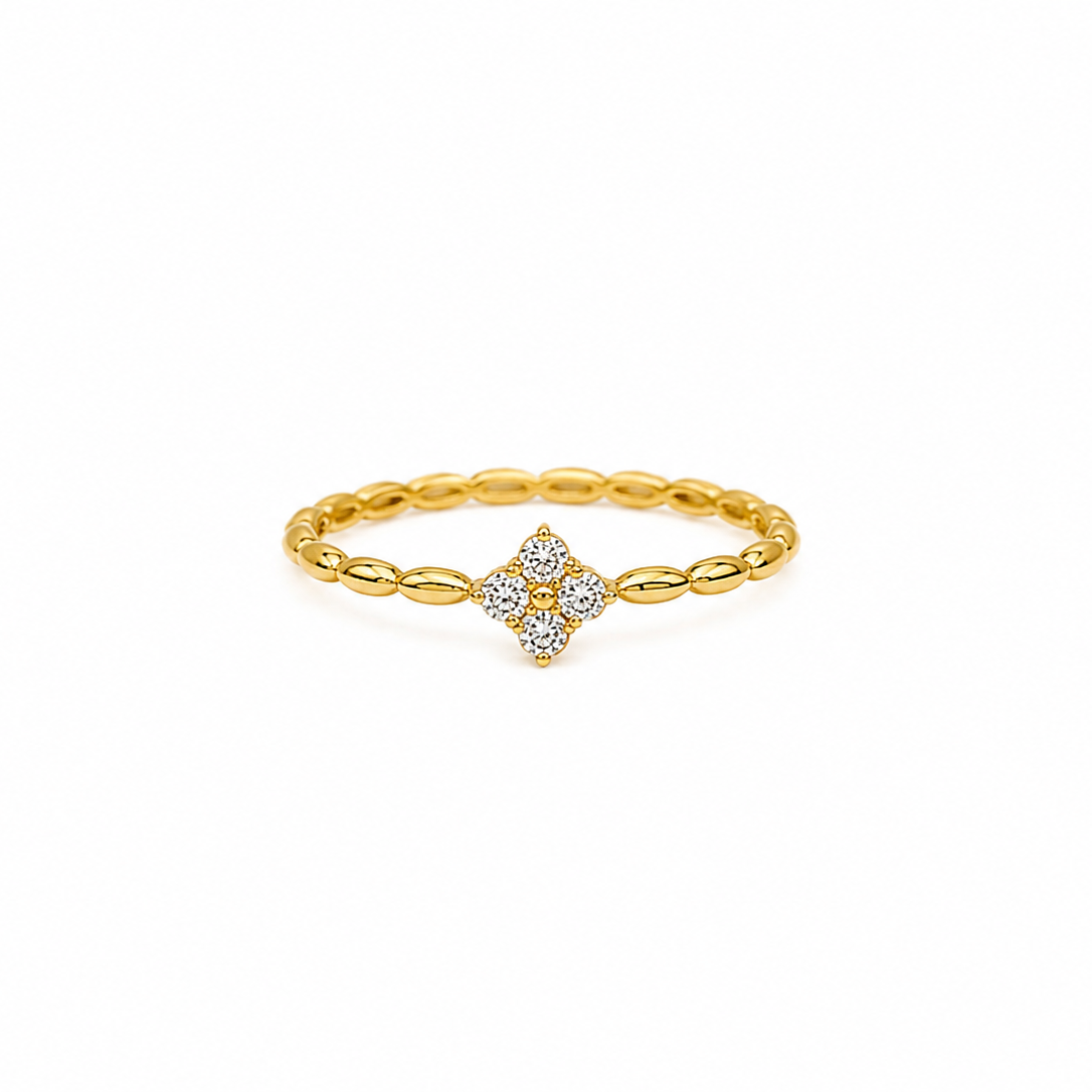 Selene Diamond Bloom Adjustable Ring