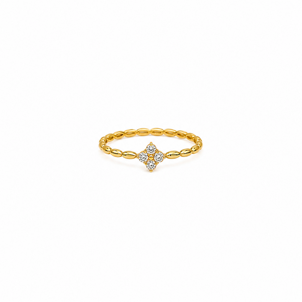 Selene Diamond Bloom Adjustable Ring