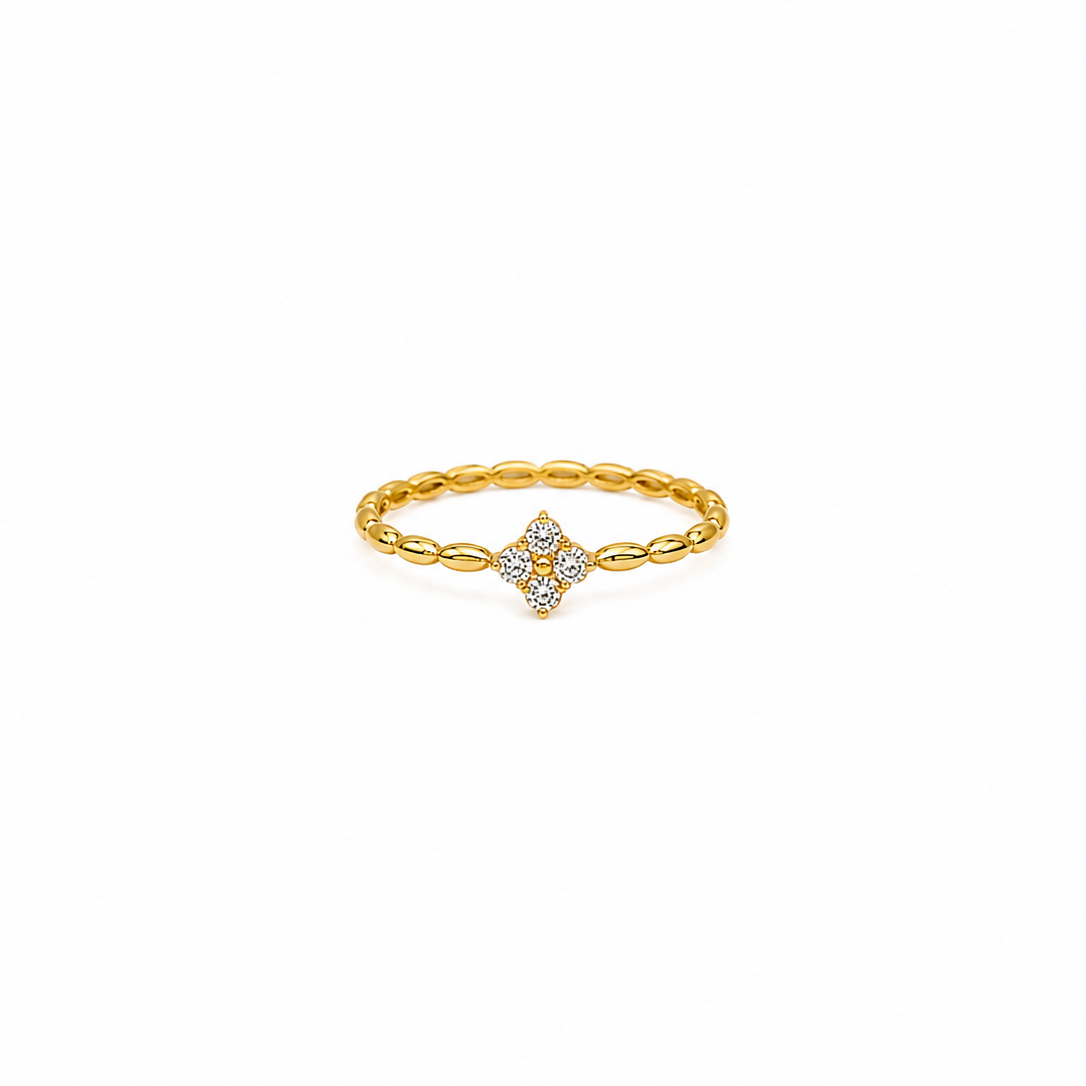 Selene Diamond Bloom Adjustable Ring