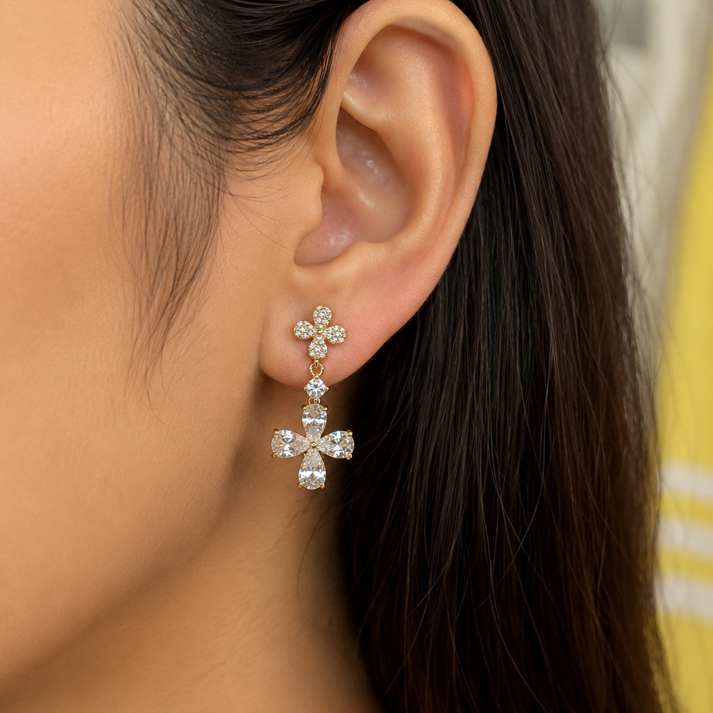 Daphne Floral Drop Earrings