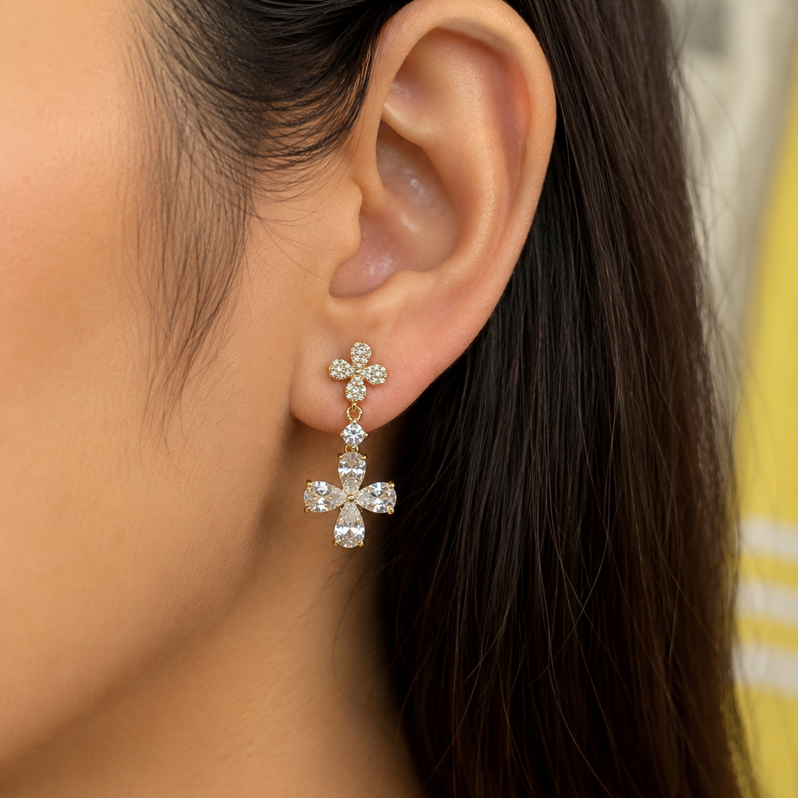 Daphne Floral Drop Earrings