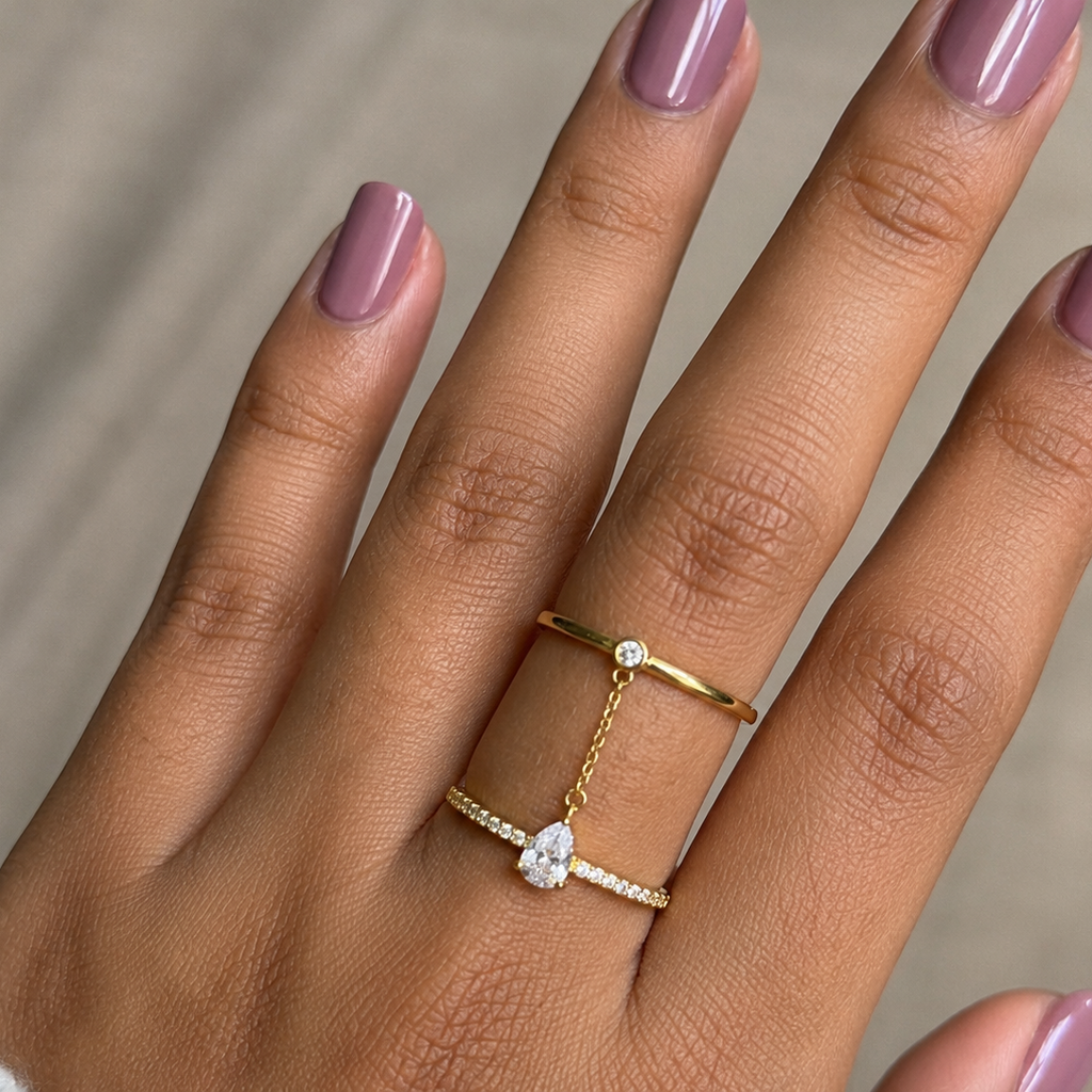 Mia Charm Link Adjustable Ring