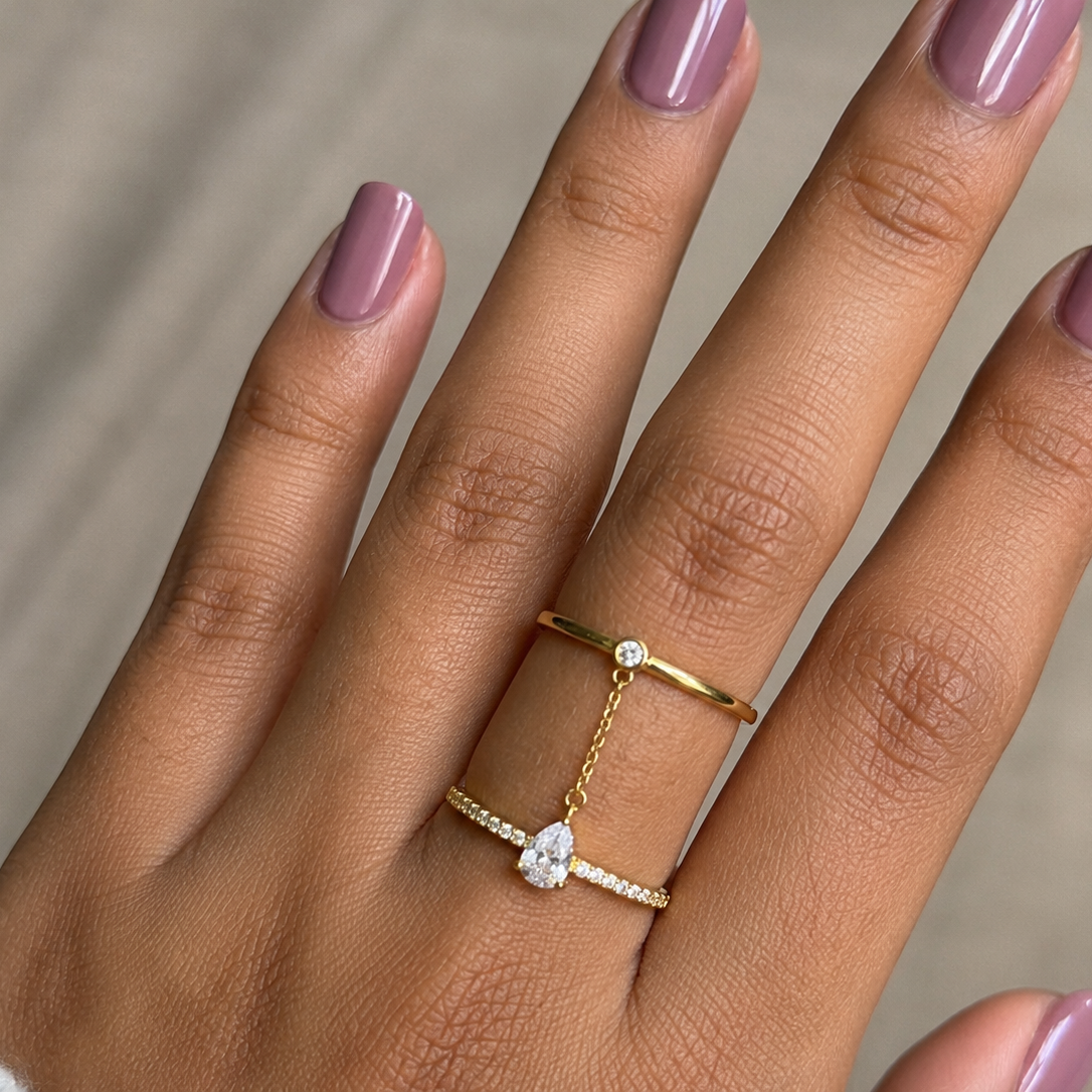 Mia Charm Link Adjustable Ring