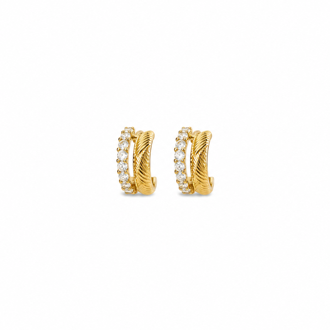 Vivienne Huggie Stud Earrings