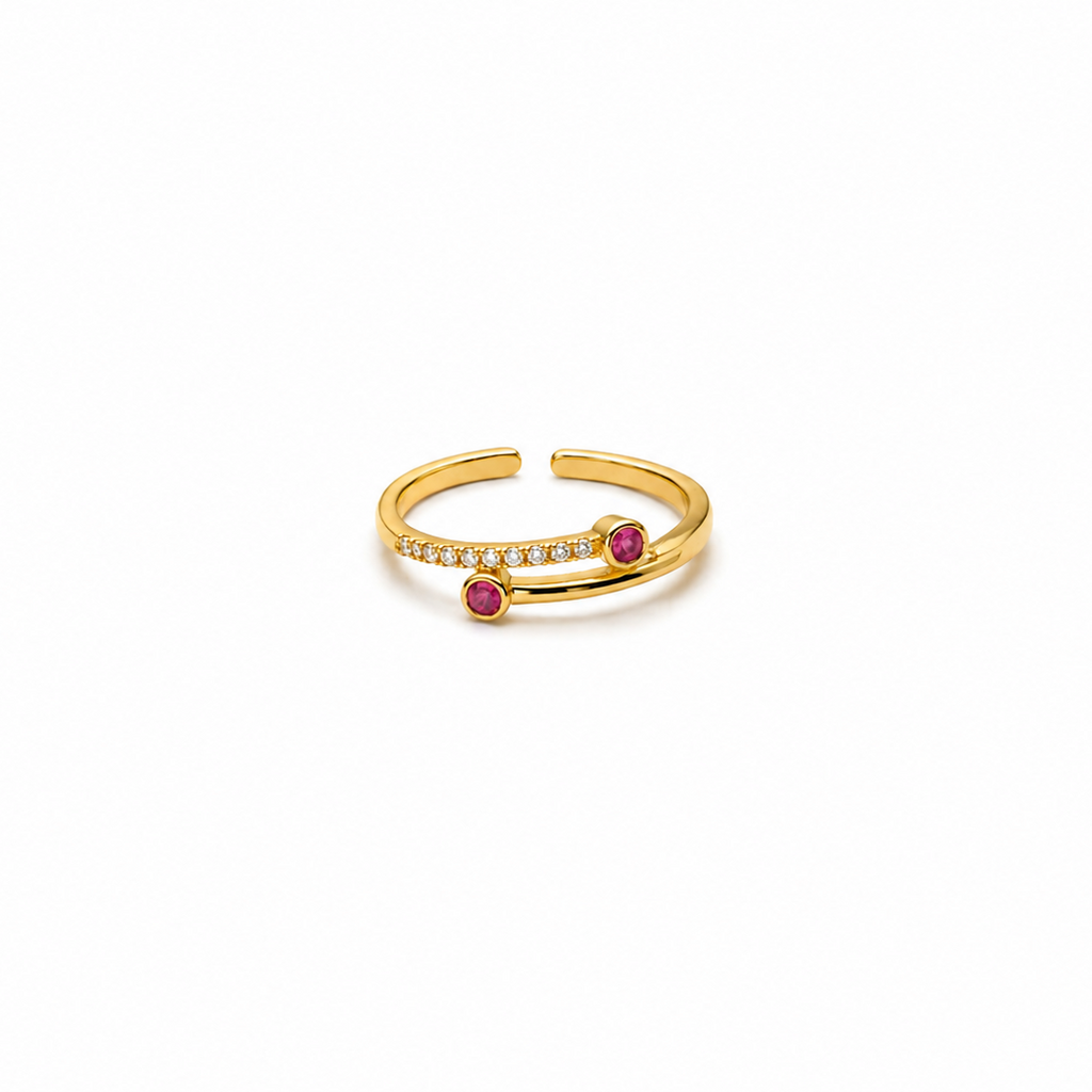 Rhea Ruby Wrap Adjustable Ring
