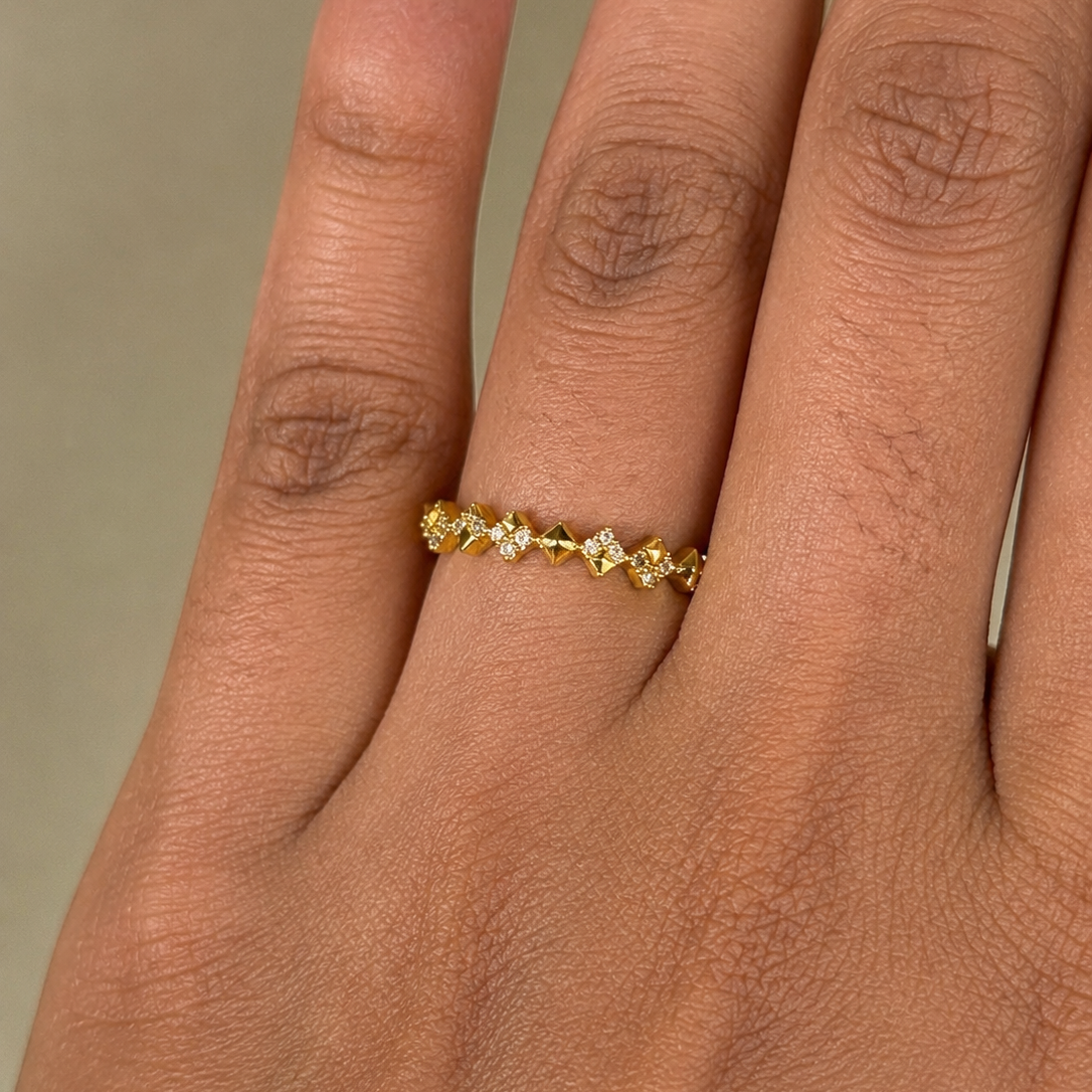 Zaria Geometric Spark Ring