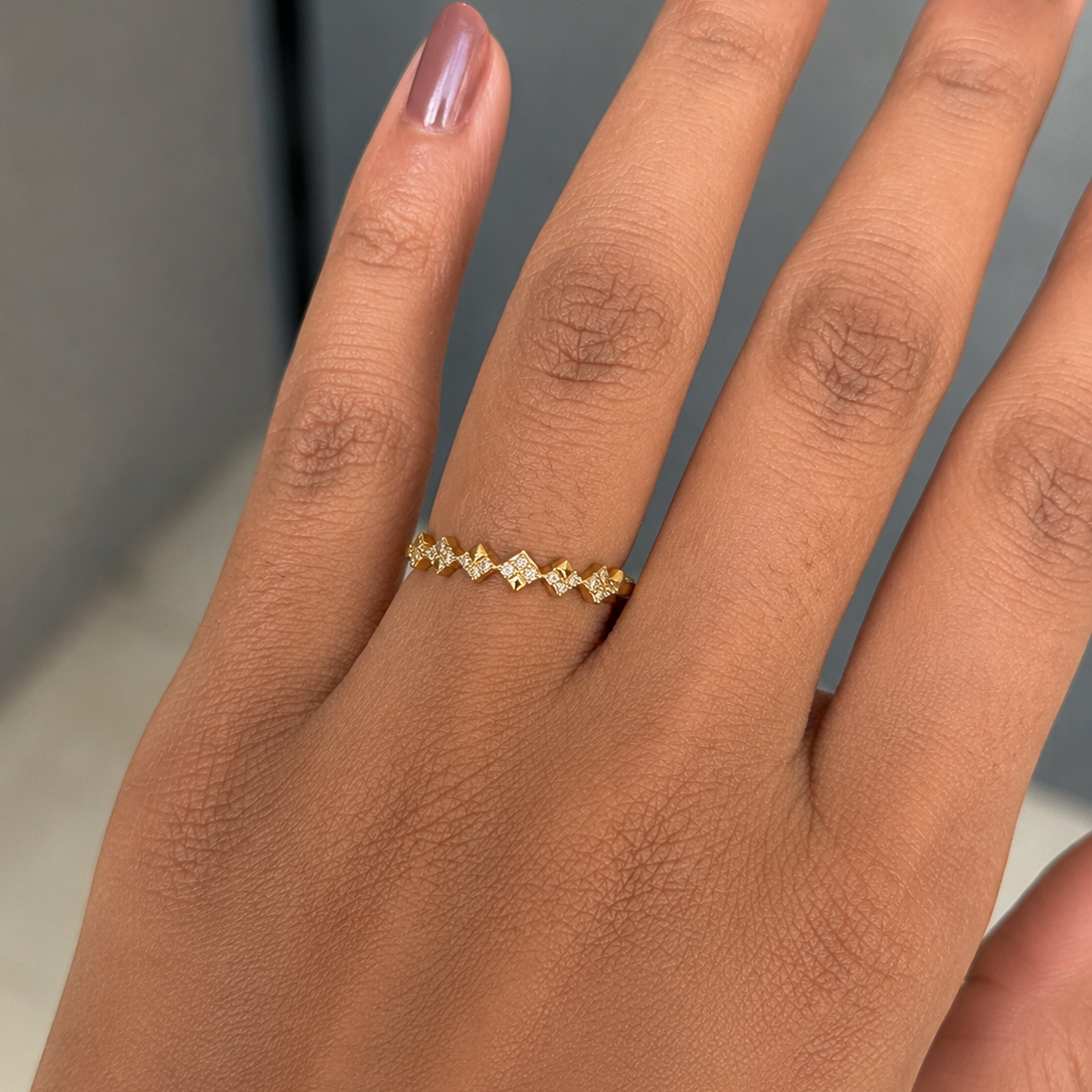 Zaria Geometric Spark Ring