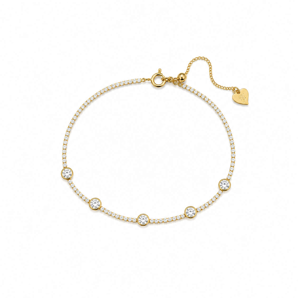 Aurora Gold Charm Bracelet