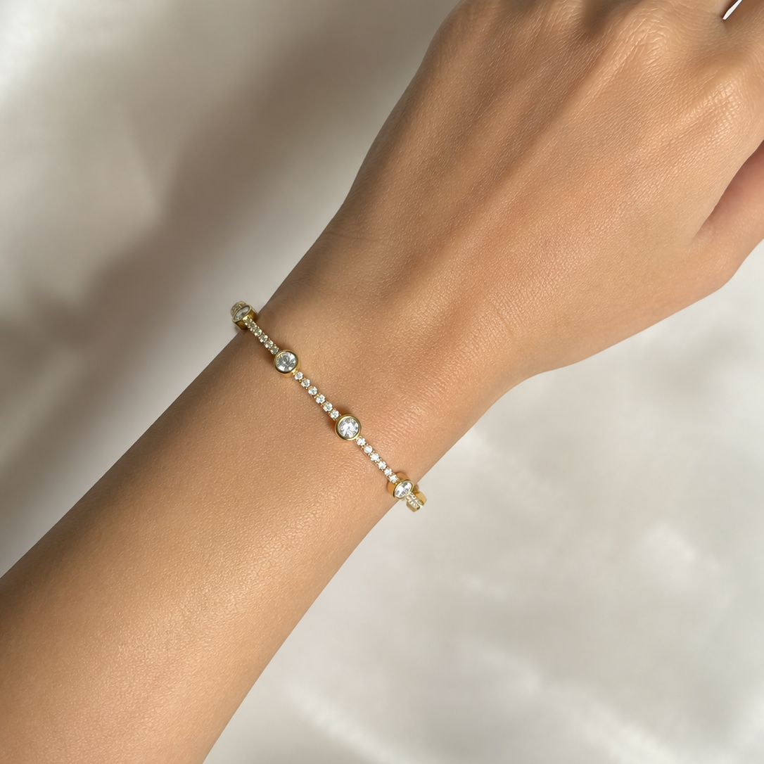 Aurora Gold Charm Bracelet