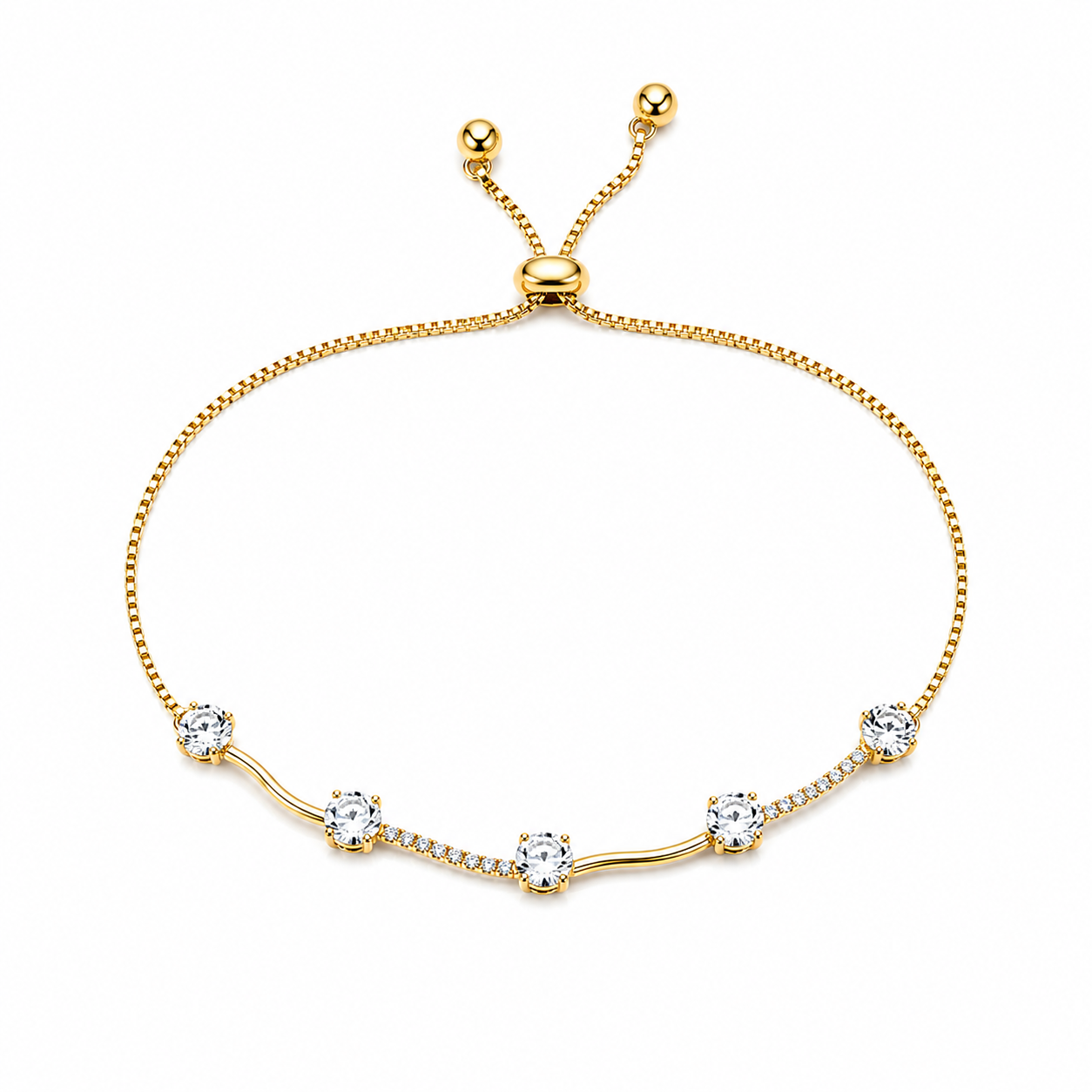Olivia Adjustable Gold Bracelet