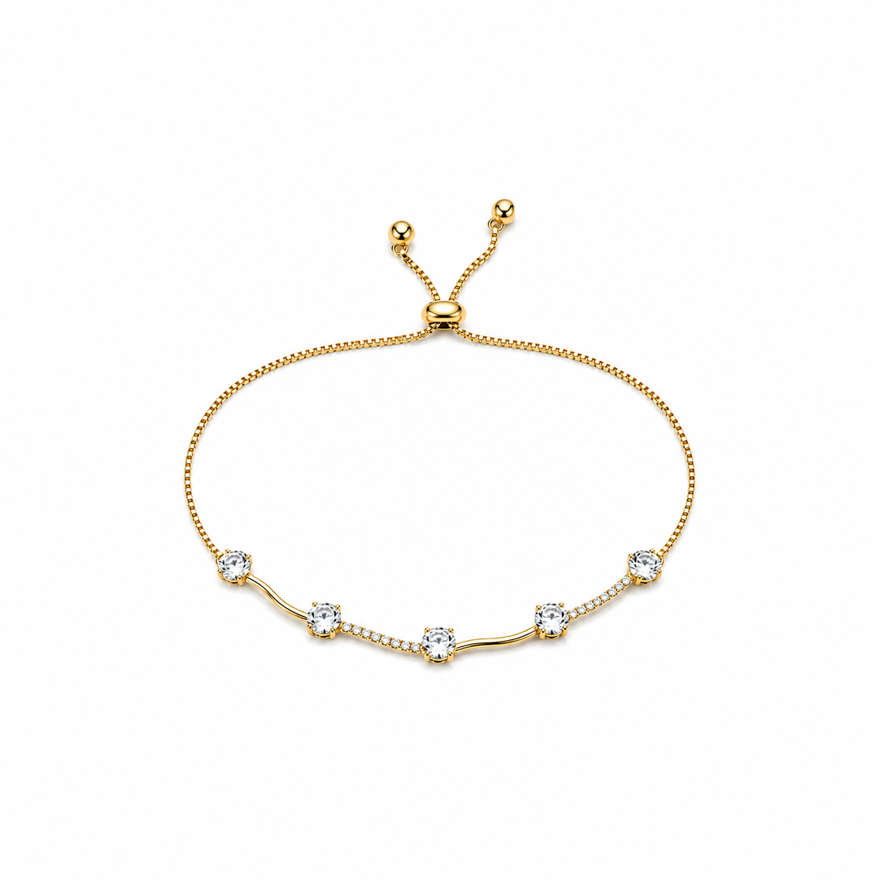 Olivia Adjustable Gold Bracelet