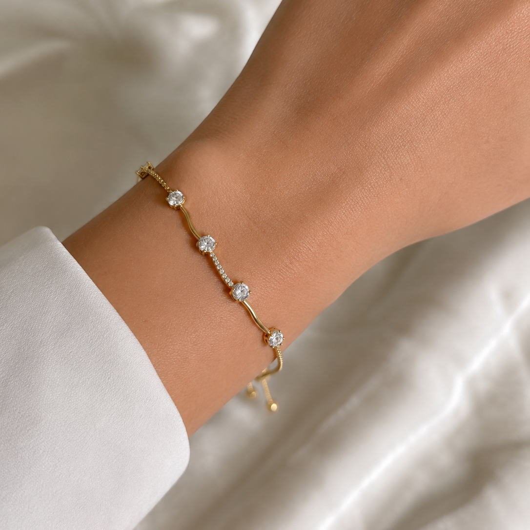 Olivia Adjustable Gold Bracelet