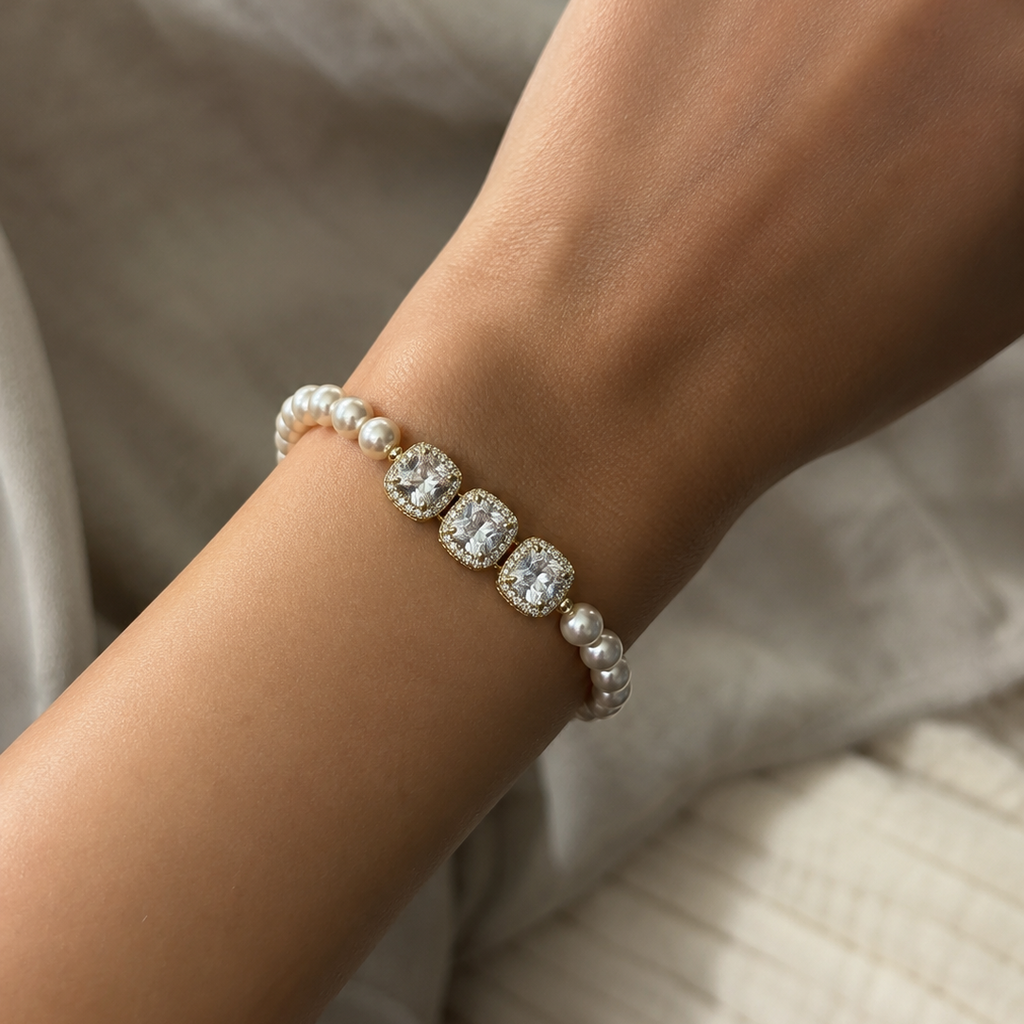 Sophia Pearl Tennis Bracelet